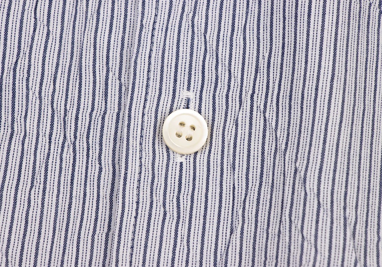 Issey Miyake Stripe Long Sleeve Shirt in Navy and White Size US M / EU 48-50 / 2 - 6 Thumbnail