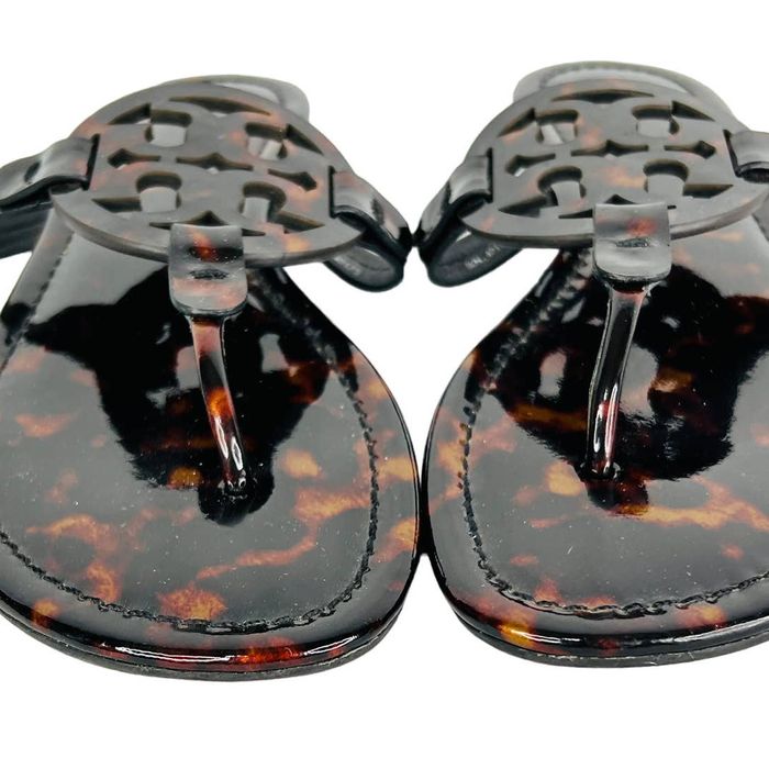 Tory burch miller sale tortoise shell sandals