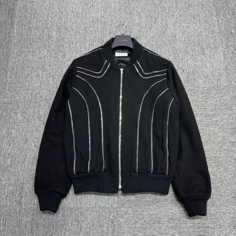 Saint Laurent Paris Wool Baseball Jacket with Zippers Size US L / EU 52-54 / 3 - 1 Thumbnail