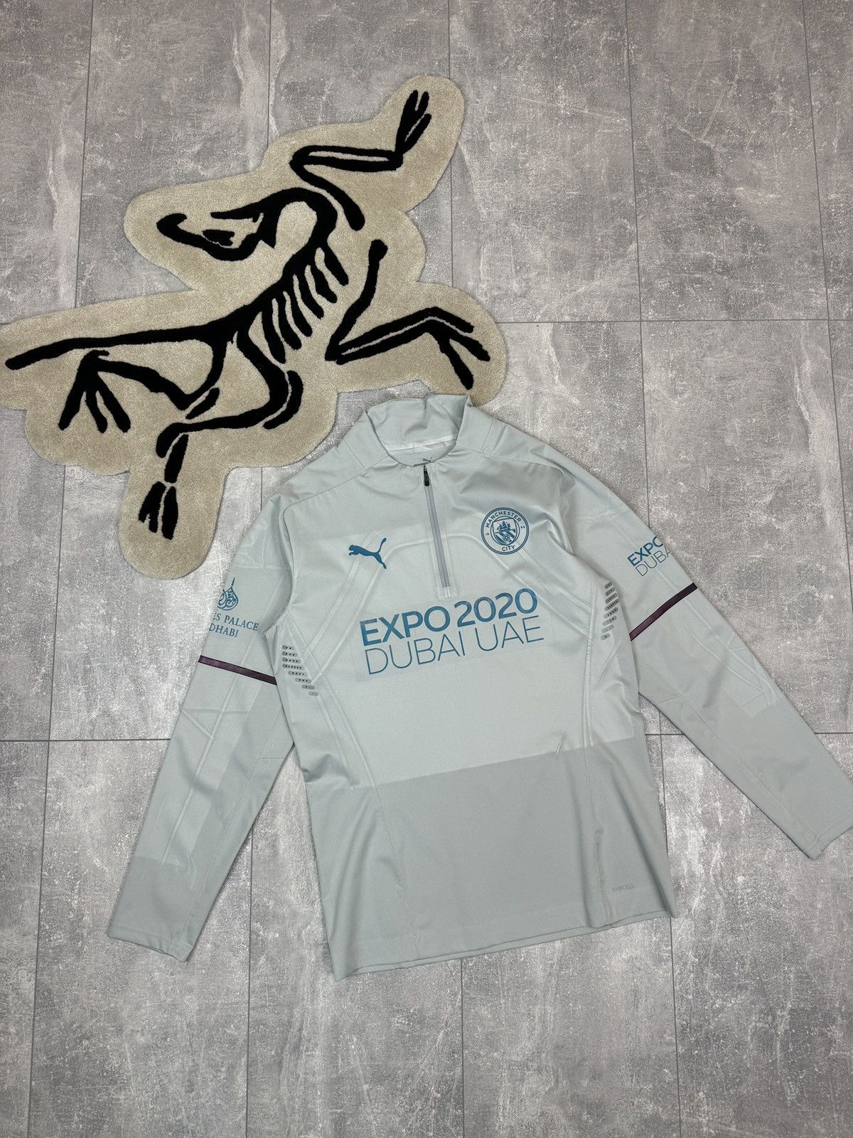 Puma × Vintage Mens Vintage Puma Manchester City FC sweatshirt jersey Size US M / EU 48-50 / 2 - 2 Thumbnail