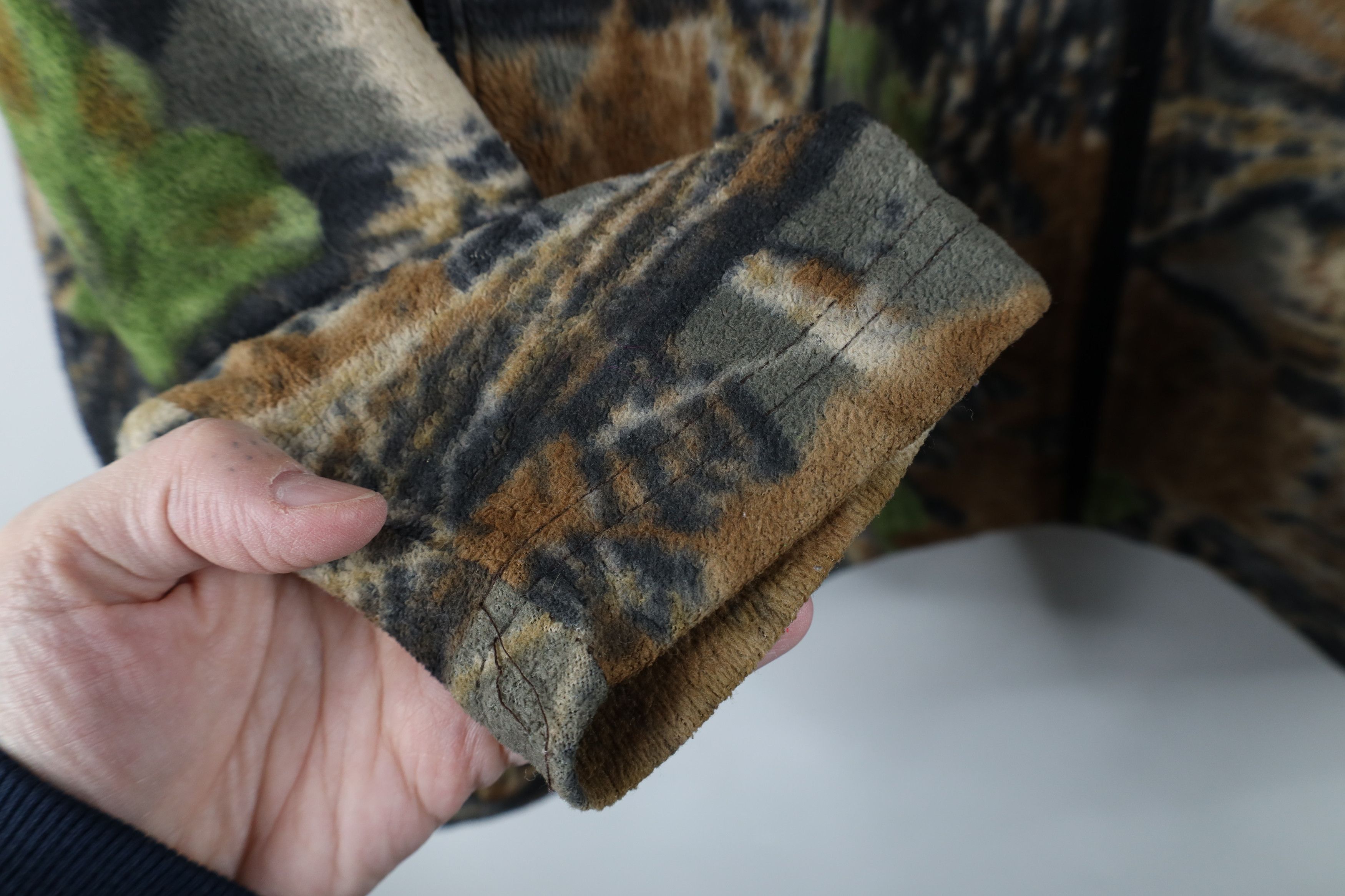 Cabelas Vintage Cabelas Spell Out Camouflage Full Zip Fleece Jacket Size US M / EU 48-50 / 2 - 7 Thumbnail
