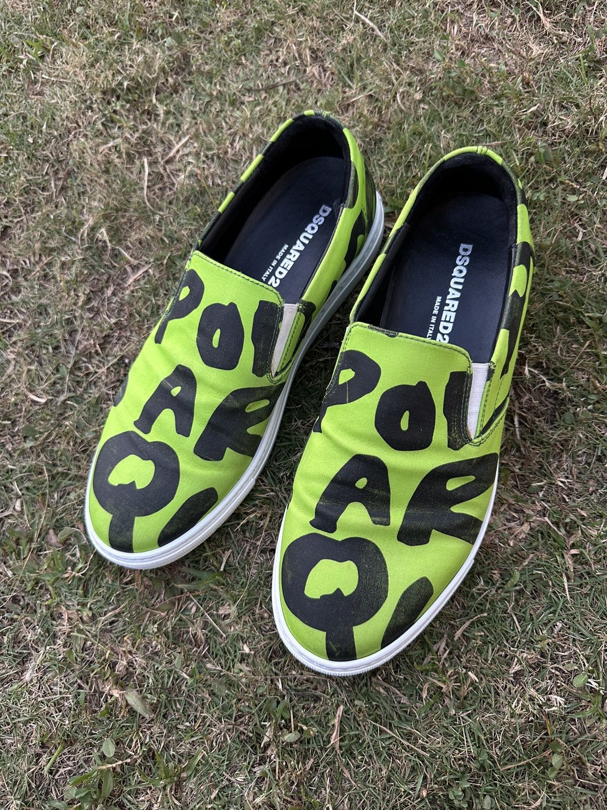 Dsquared2 Dsquared2 Made in Italy Green Neon Slip-on Size US 8 / EU 41 - 2 Thumbnail