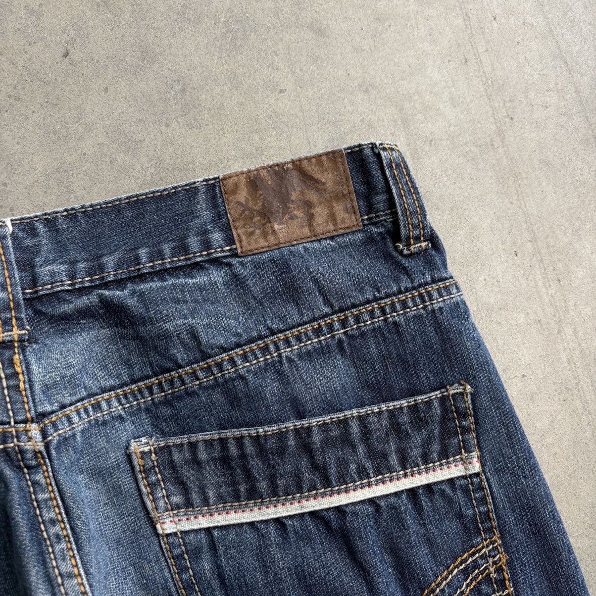 Ariat × Southpole × Vintage Vintage Y2K Southpole Ariat "SOS" Denim Jeans Baggy 38x30 Size US 38 / EU 54 - 3 Thumbnail