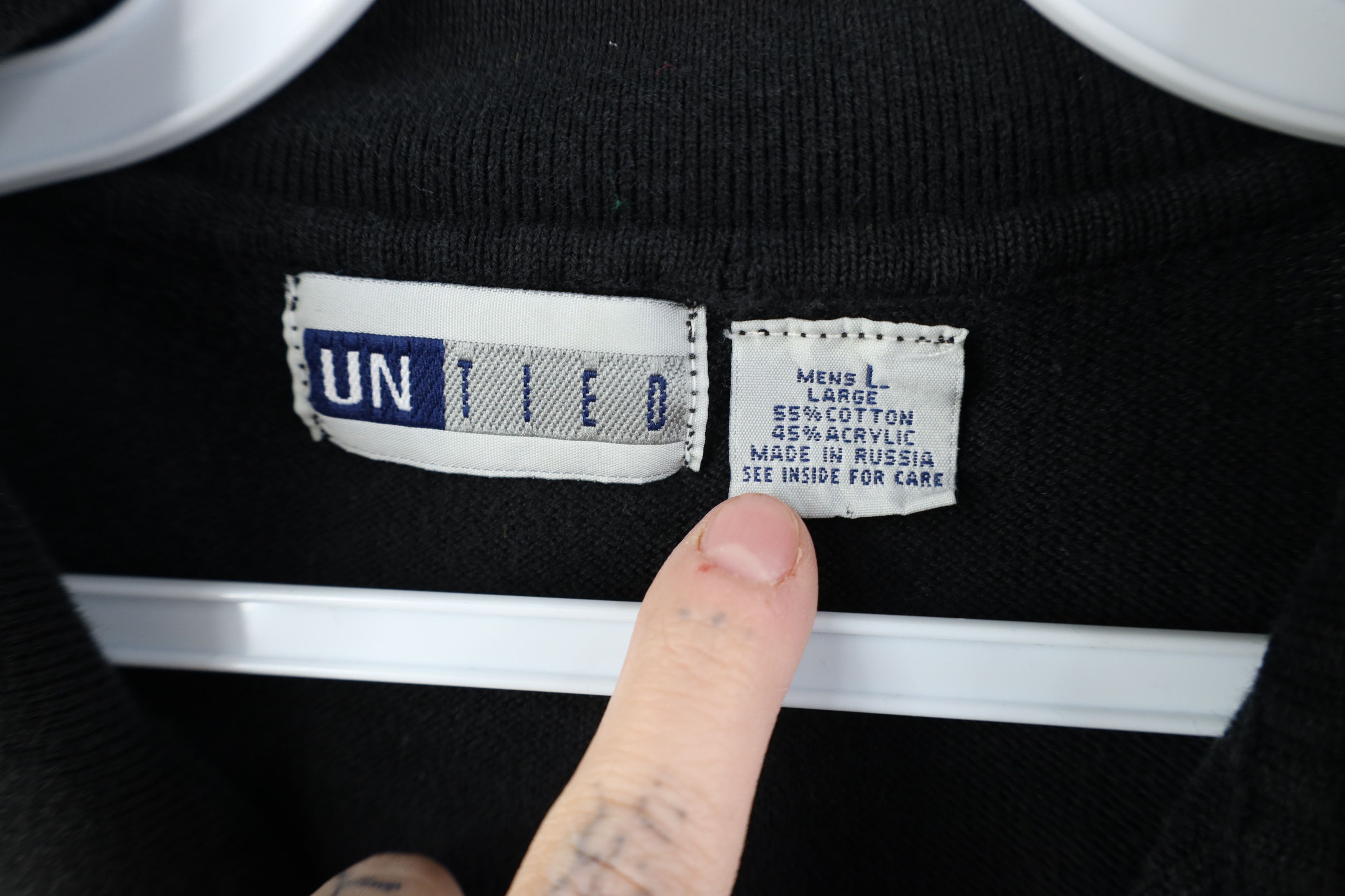 Vintage Vintage 90s Streetwear Ribbed Knit Pullover Polo Shirt Size US L / EU 52-54 / 3 - 6 Thumbnail