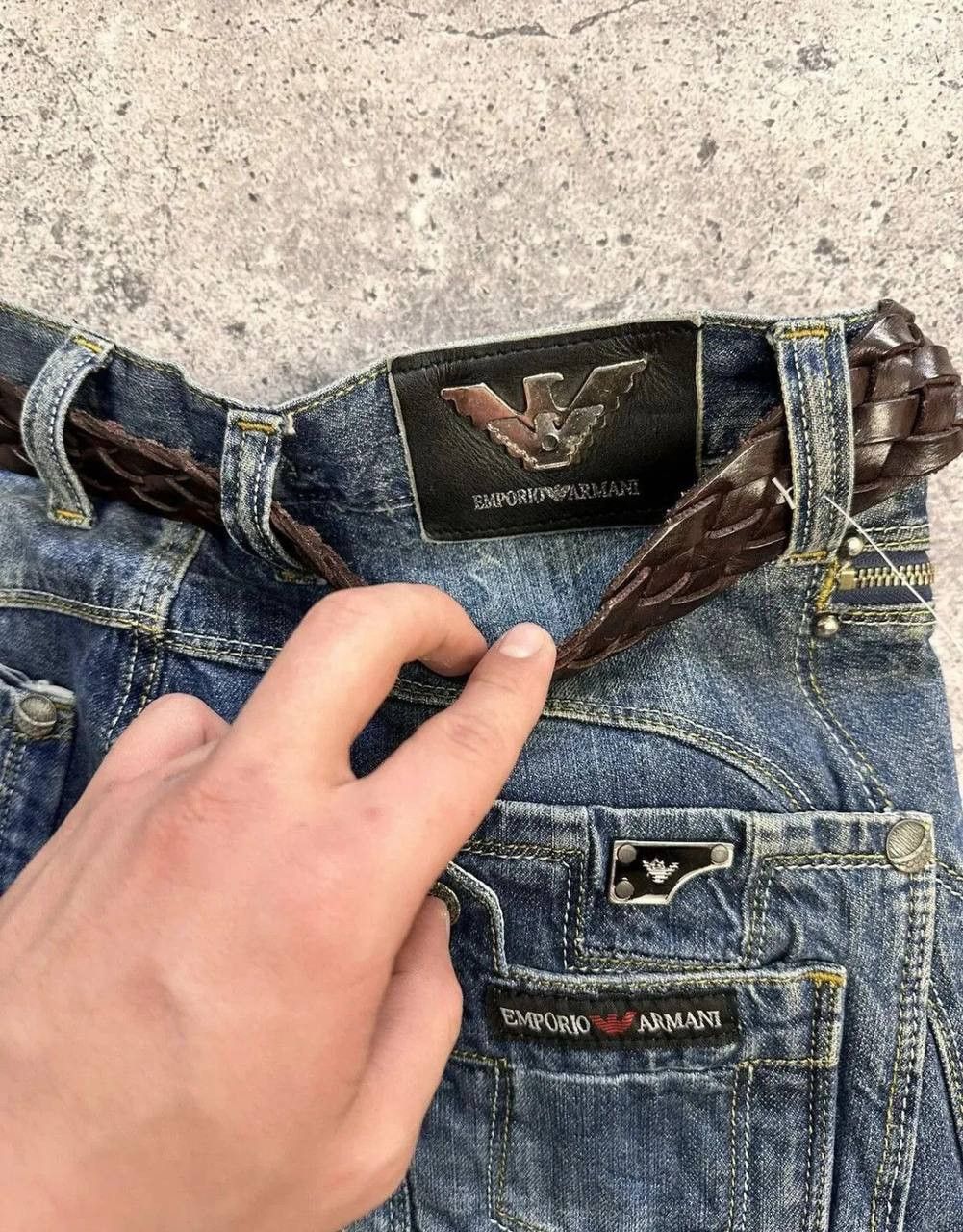Emporio Armani × Japanese Brand Emporio Armani Jeans Vintage Streetwear Y2K Size US 31 - 10 Thumbnail