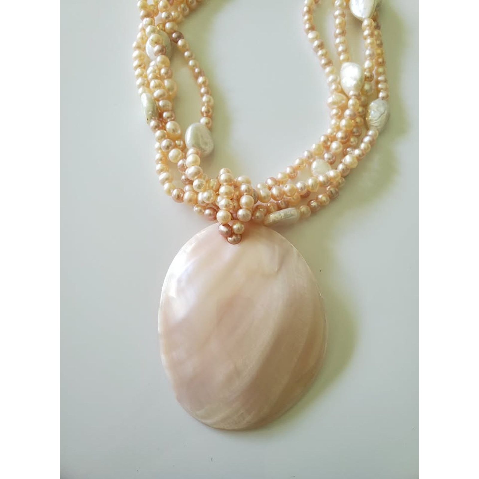 Other Multi-strand Pink and Cream Freshwater Pearl Necklace Size ONE SIZE - 2 Thumbnail