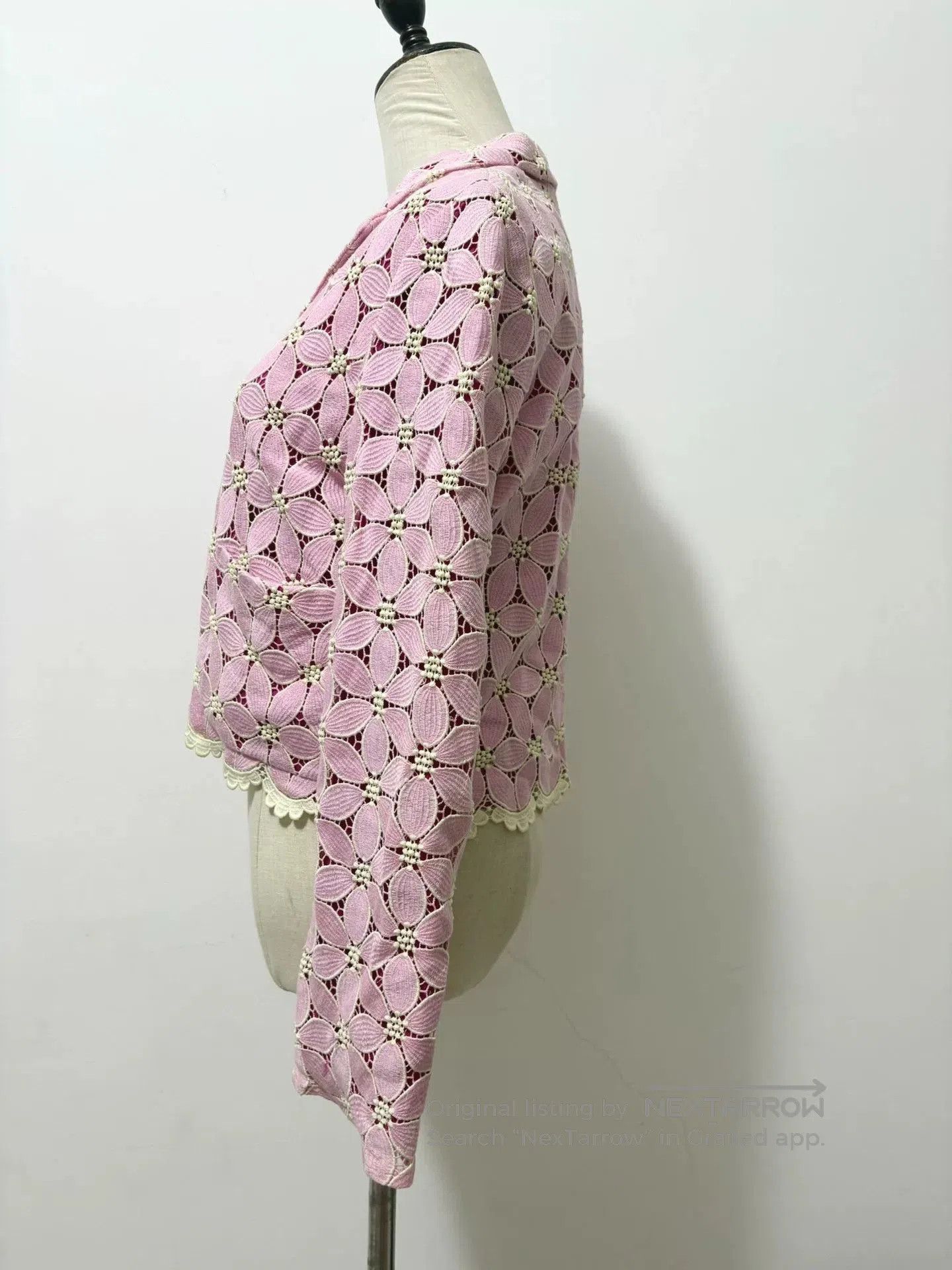 Vivienne Westwood Comme des Garçons Pink Floral Jacket. Size L / US 10 / IT 46 - 3 Thumbnail