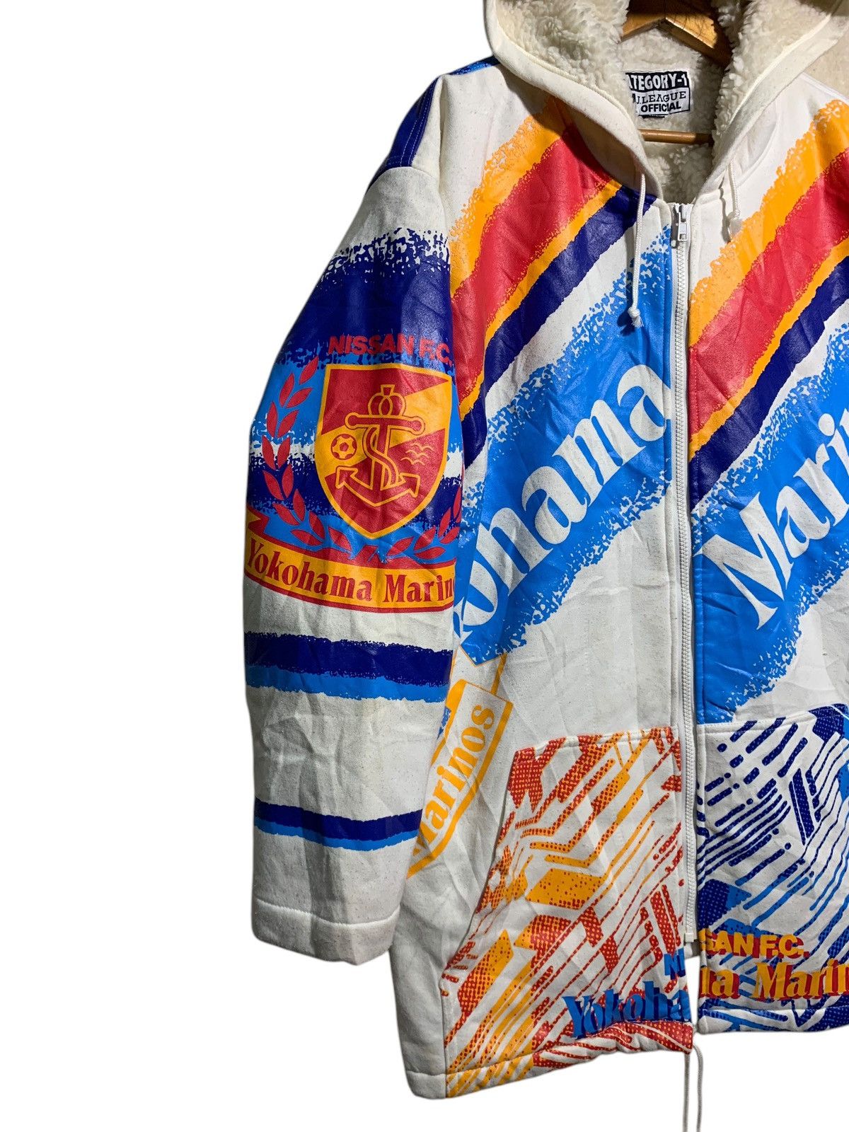 Japanese Brand × Vintage 🔥VTG YOKOHAMA F.MARINOS FULLPRINTS HOODIE JACKETS Size US L / EU 52-54 / 3 - 3 Thumbnail