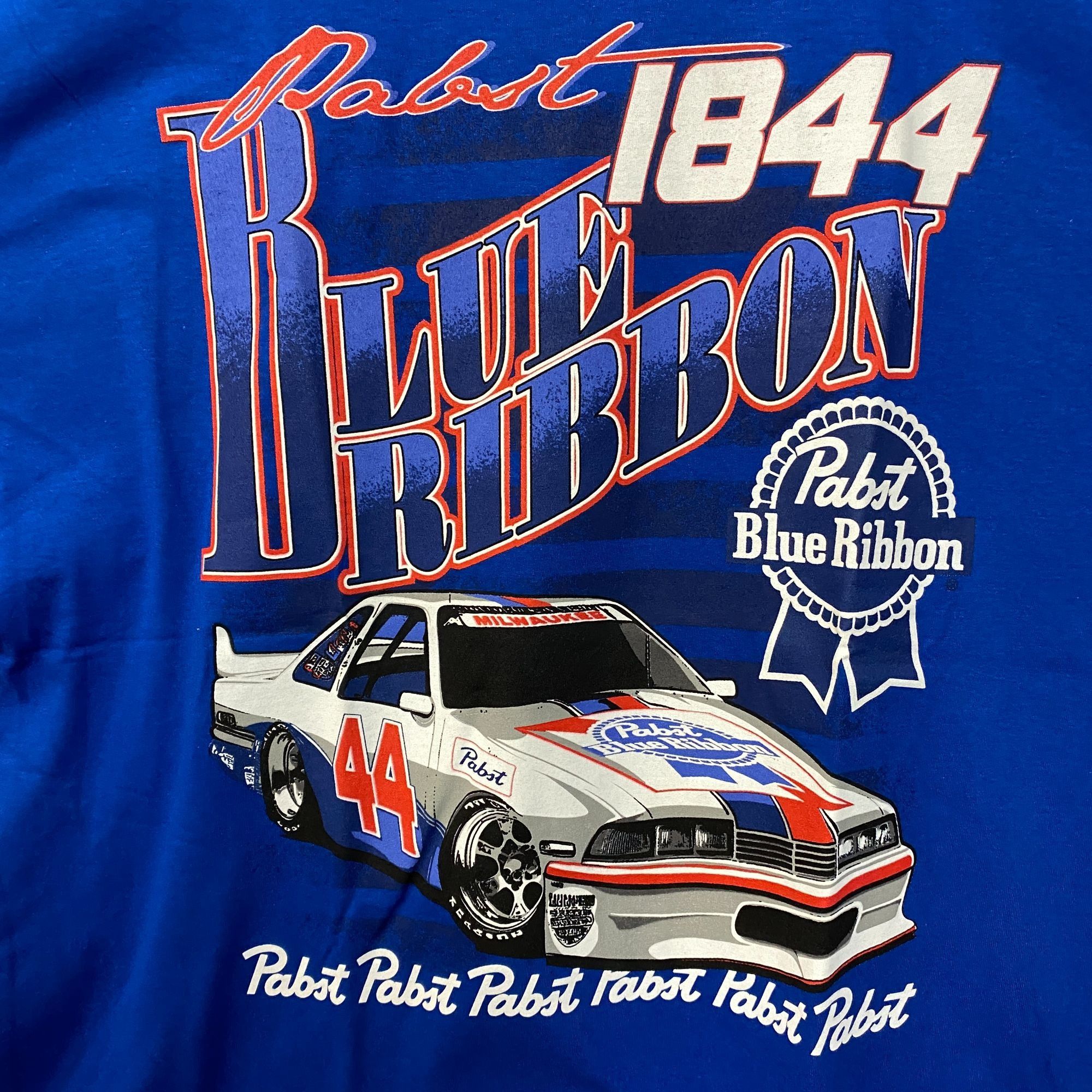 Pabst Blue Ribbon Pabst Blue Ribbon Racing 1844 Promo T-Shirt XL Size US XL / EU 56 / 4 - 2 Thumbnail