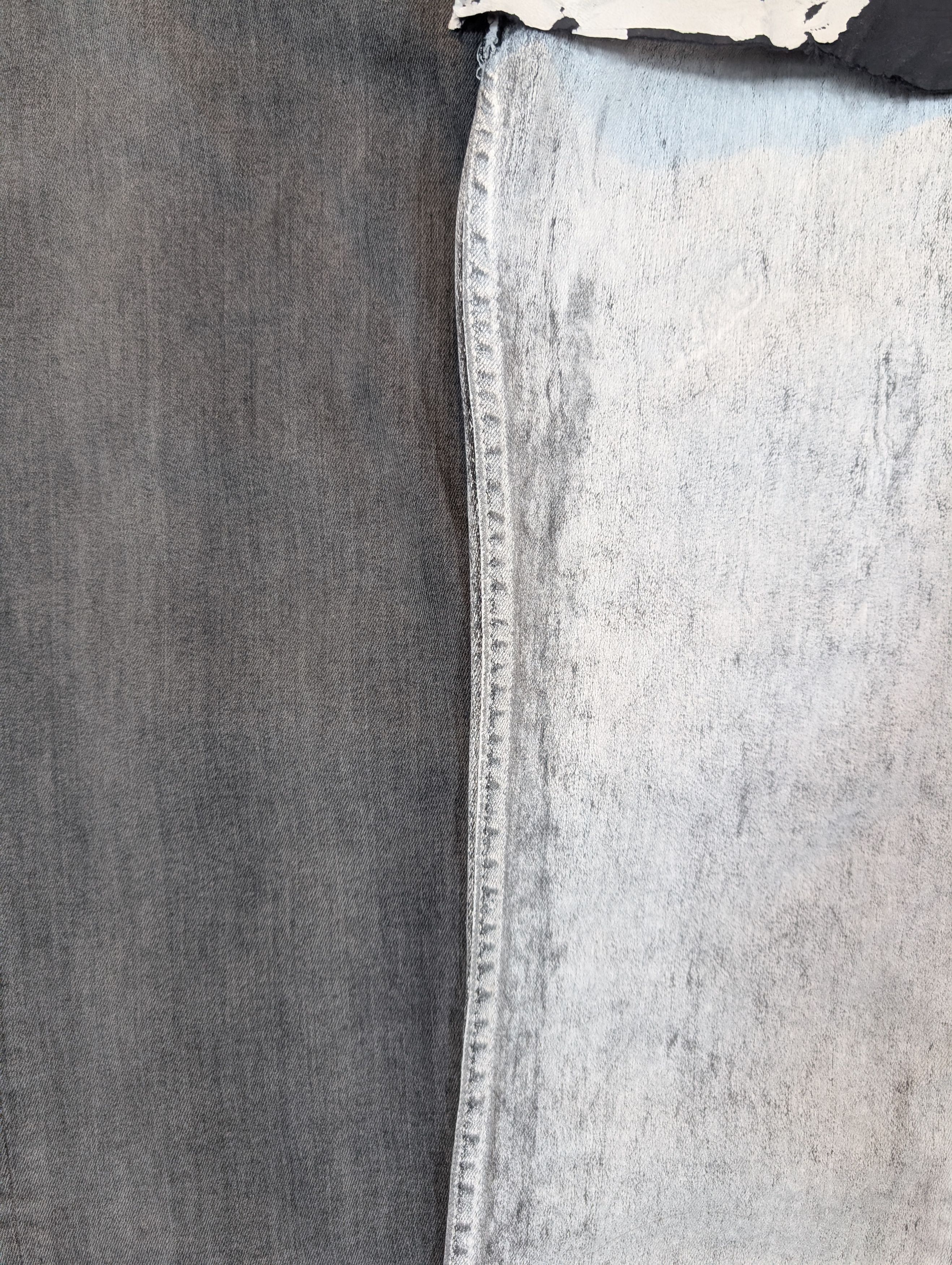 Rick Owens Rick Owens SS20 Tecuatl SAMPLE Coated Tyrone Collage Jeans Size US 31 - 5 Thumbnail