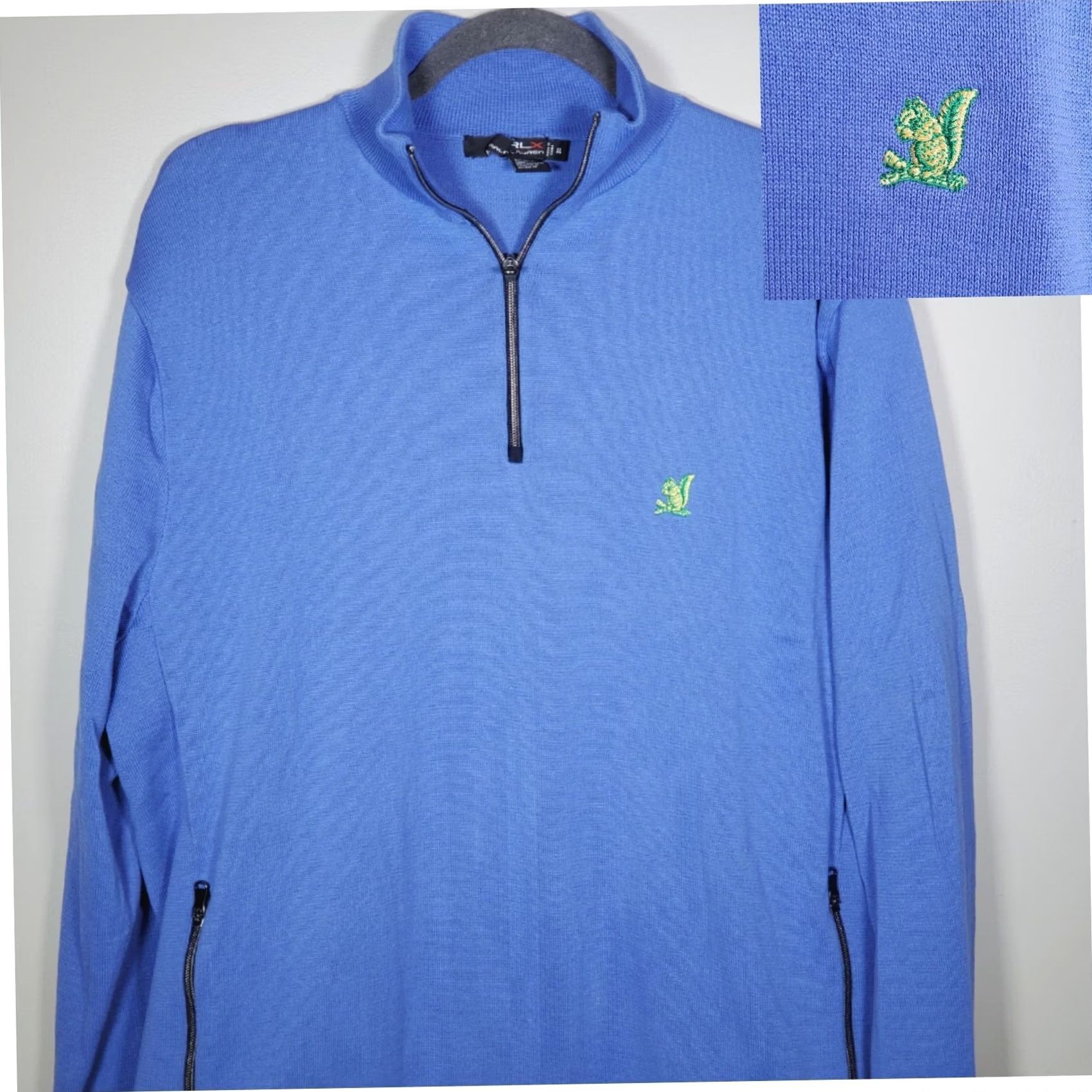 RLX Ralph Lauren VINTAGE? No. The Country Club RLX 1/4 Zip Blue Pullover Golf Mens 2XL RLX Ralph Lauren Size US XXL / EU 58 / 5 - 2 Thumbnail