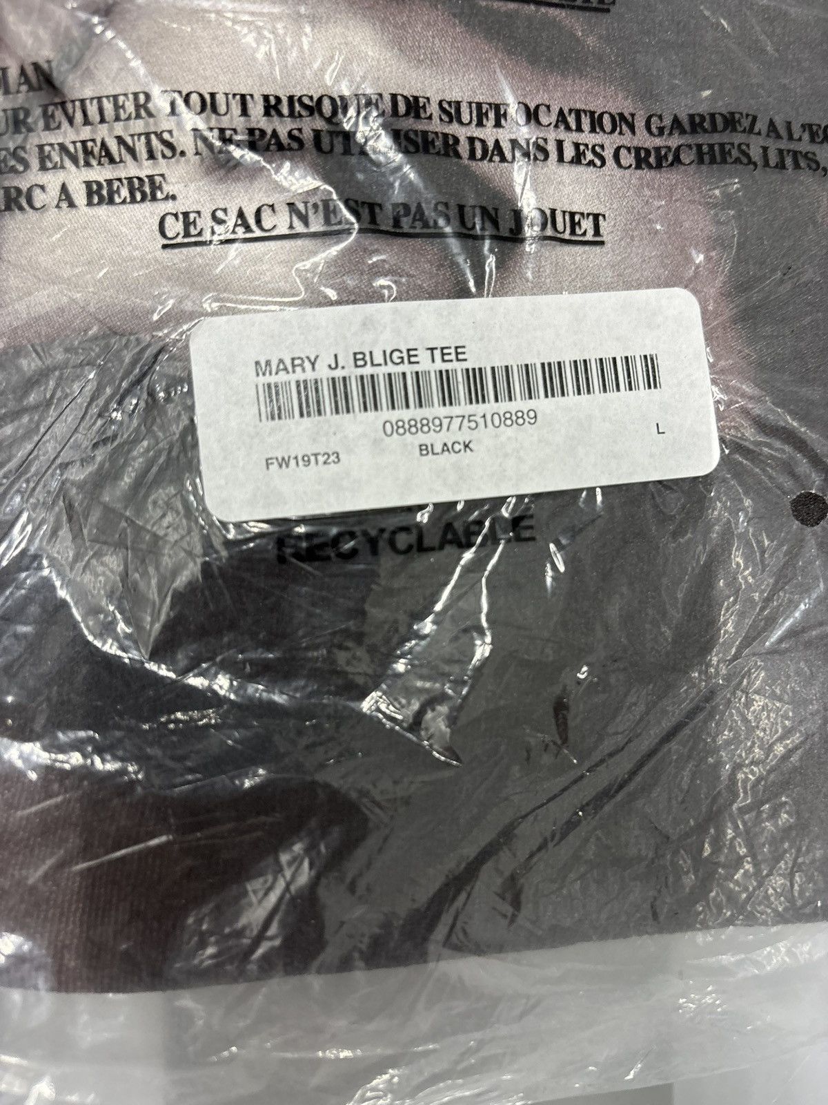 Supreme Supreme Mary J. Blige tee black Size US L / EU 52-54 / 3 - 3 Thumbnail