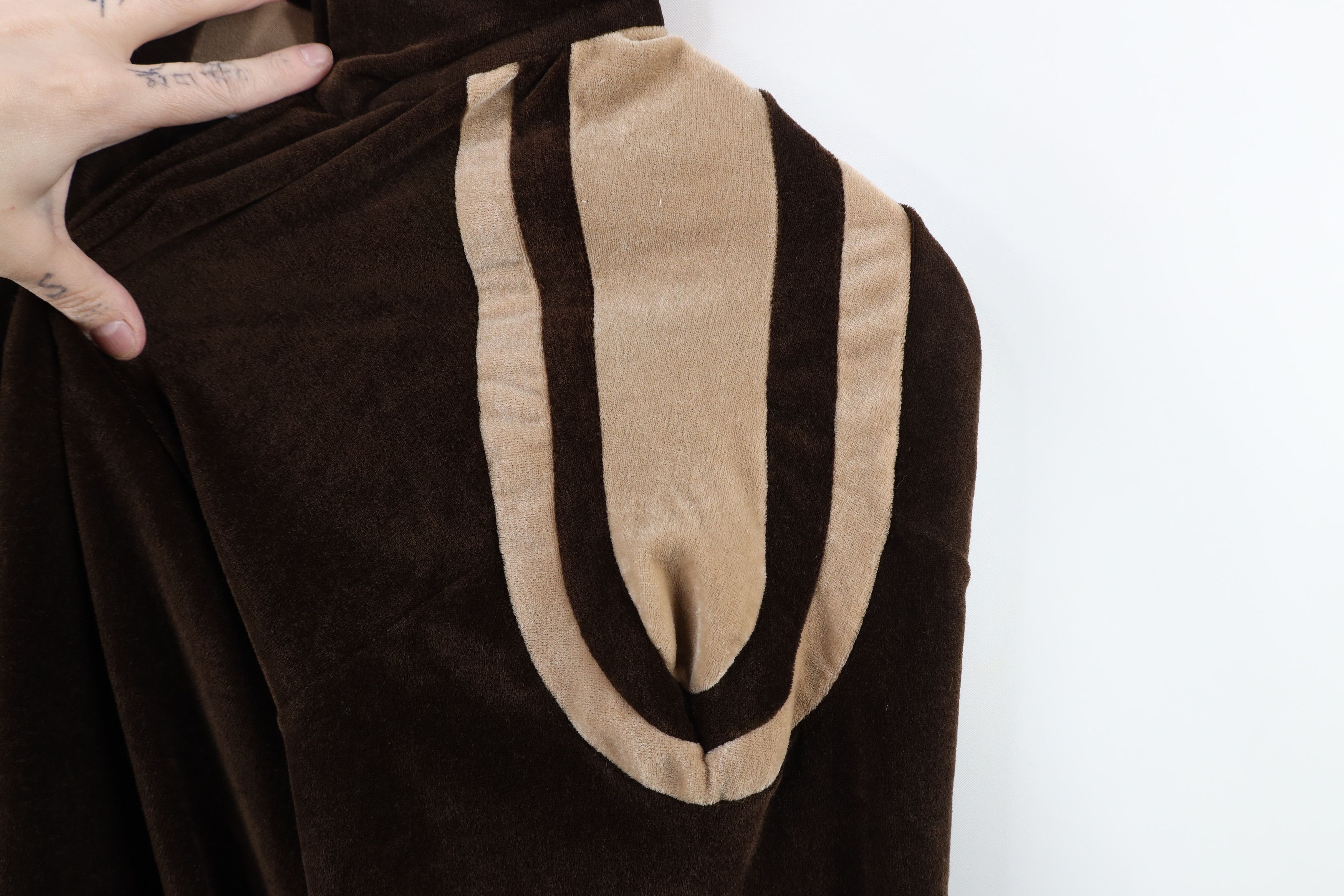 Vintage Vintage 70s Streetwear Collared Pullover Sweater Brown Size US L / EU 52-54 / 3 - 11 Thumbnail