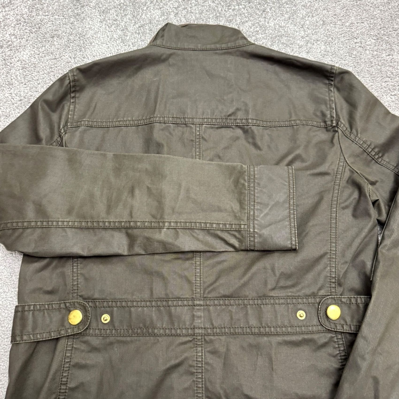 J.Crew J.CREW Parka Jacket Womens Small Green Cotton Snap Casual Field Utility Size S / US 4 / IT 40 - 4 Thumbnail
