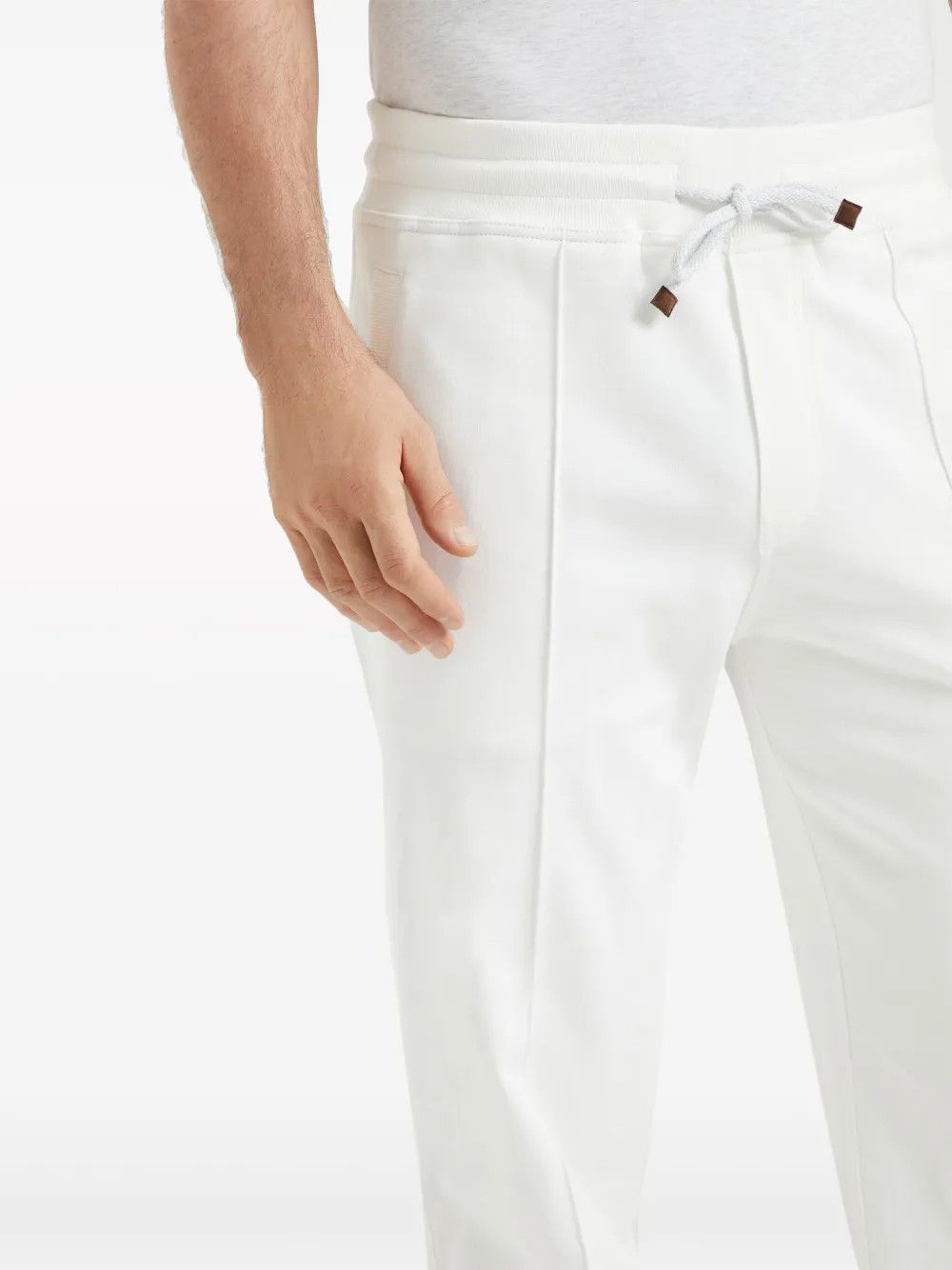 Brunello Cucinelli o1y0526 Jogger & Sweatpant in White Size US 32 / EU 48 - 4 Thumbnail