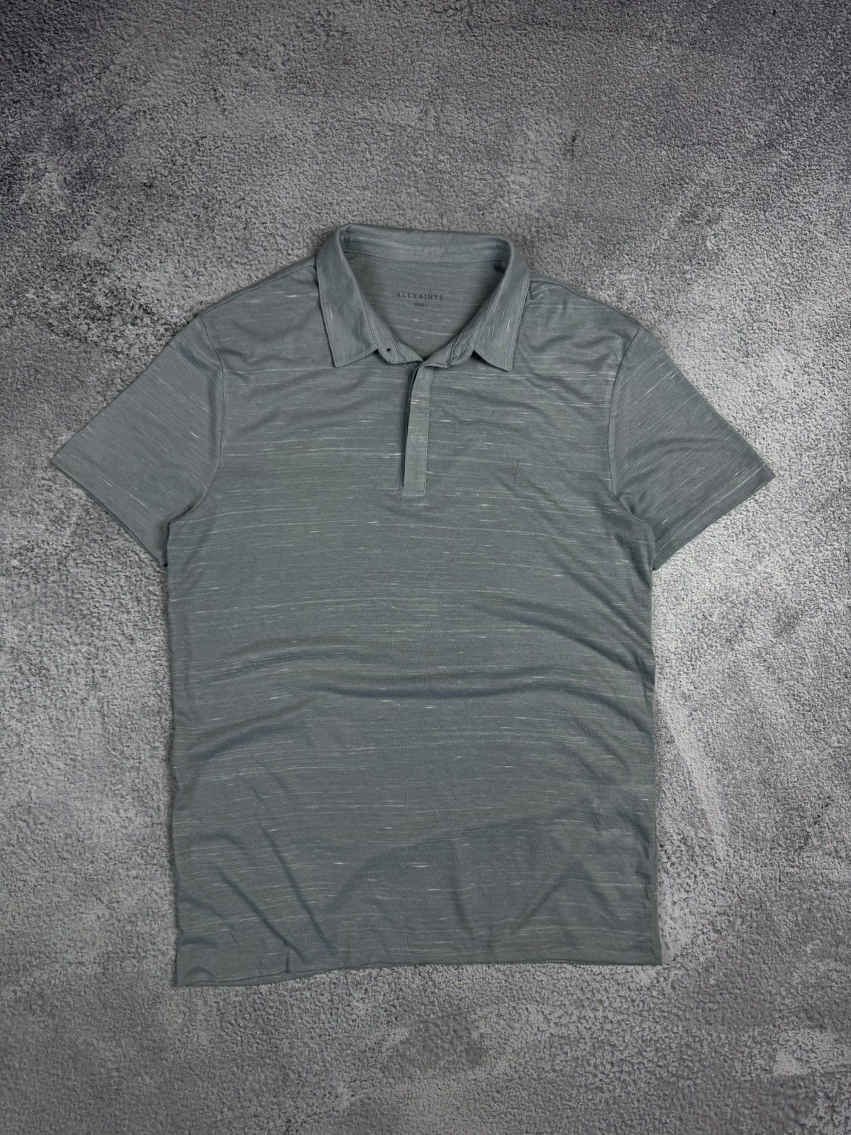 Allsaints ALLSAINTS Stanley Grey Short Sleeve Polo Shirt Size US S / EU 44-46 / 1 - 10 Thumbnail