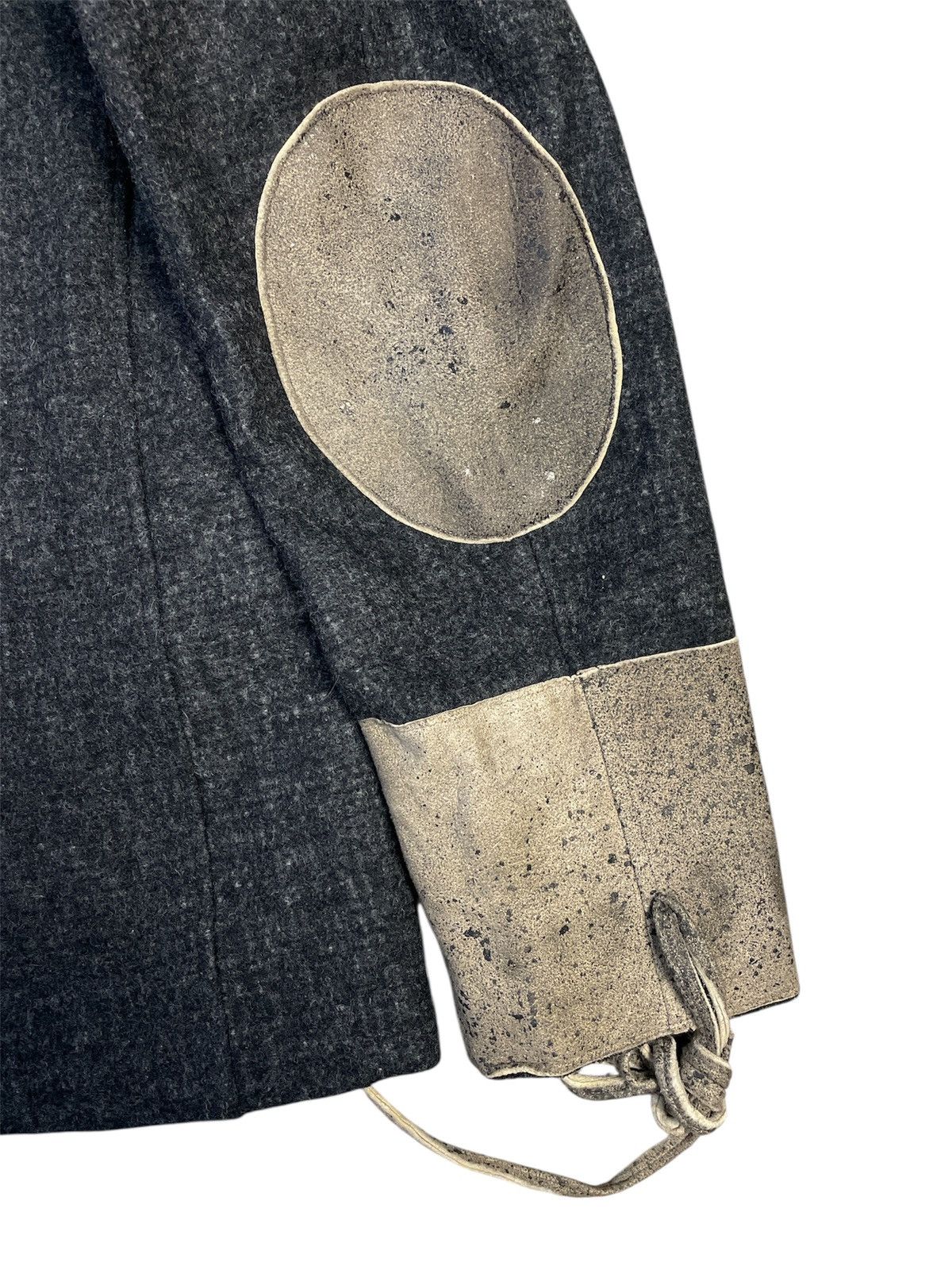 Frank Leder Frank Leder Leather Detail Workwear Wool Jacket Rare Size US S / EU 44-46 / 1 - 4 Thumbnail