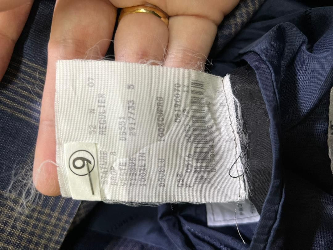 Cerruti 1881 Vintage CERRUTI 1801 Pure Linen Plaid Blazer Made in Italy Size US L / EU 52-54 / 3 - 6 Thumbnail
