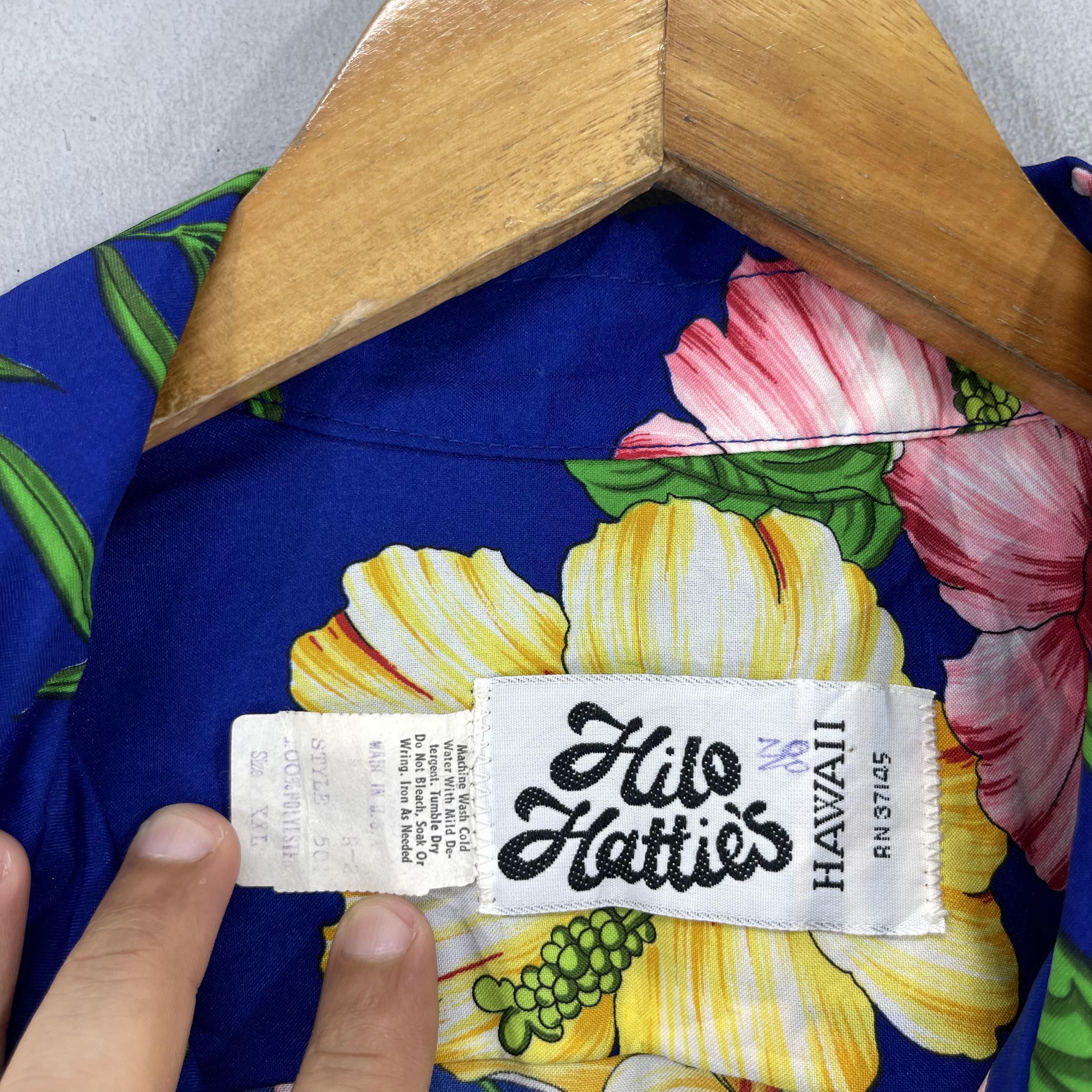 Japanese Brand × Vintage Vintage HILO HATTIES Hibiscus Floral Motive Shirt Button Up Size US XL / EU 56 / 4 - 5 Thumbnail