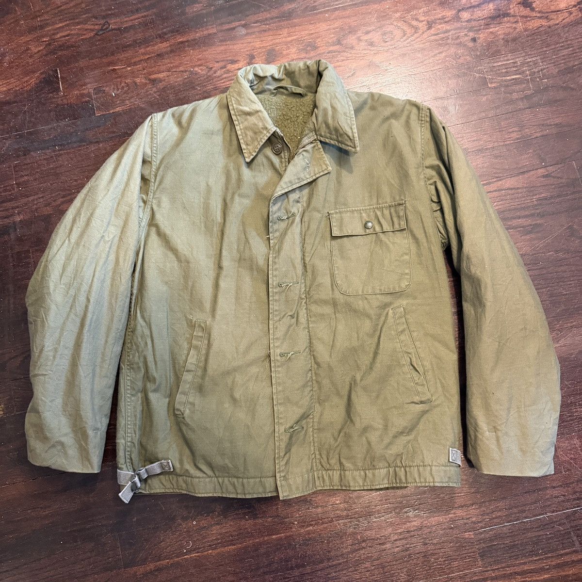 1970s Navy A-2 Deck Jacket M/L