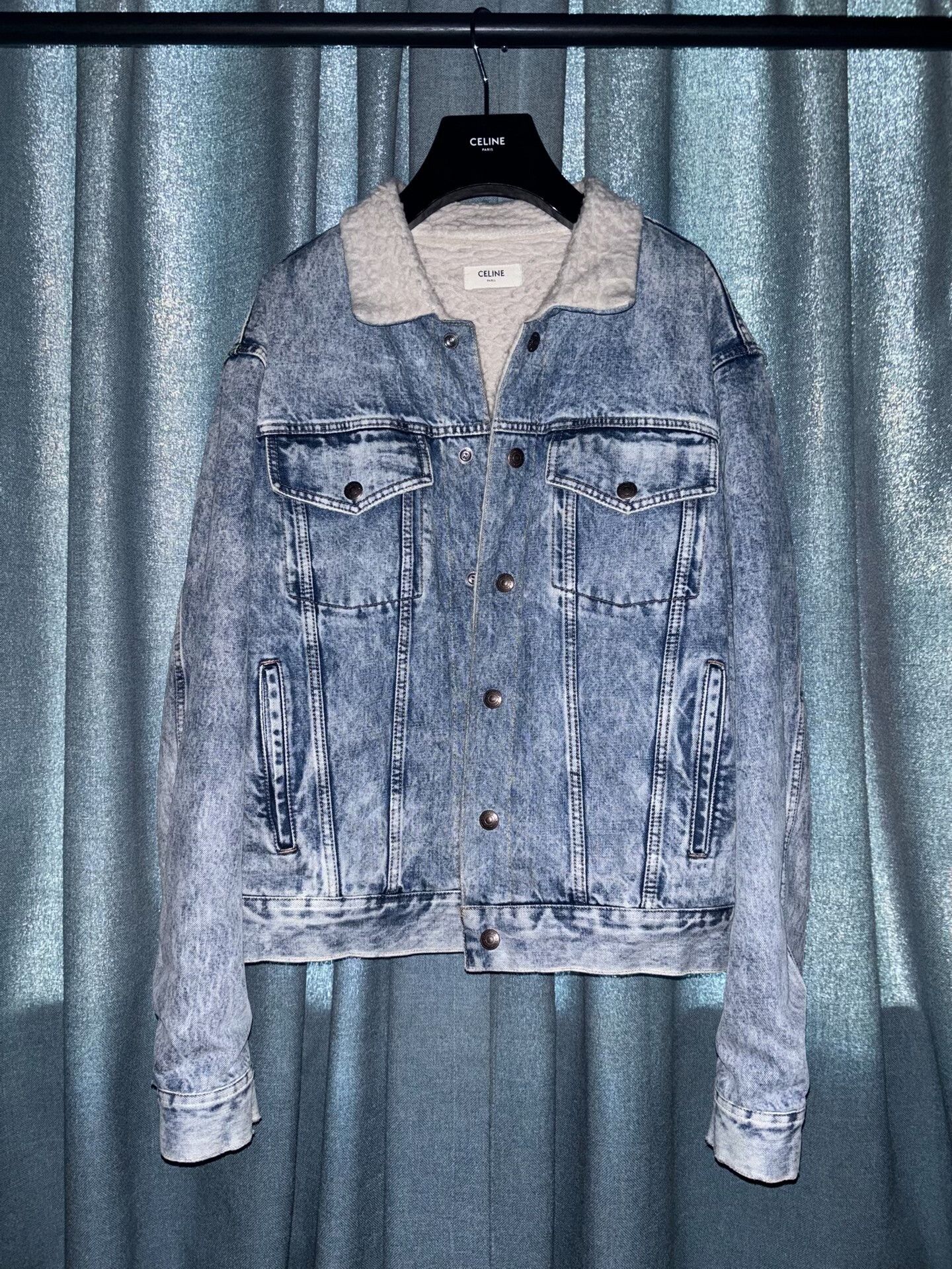 Celine Celine 2021FW Shearling Denim Jacket Size US L / EU 52-54 / 3 - 1 Thumbnail