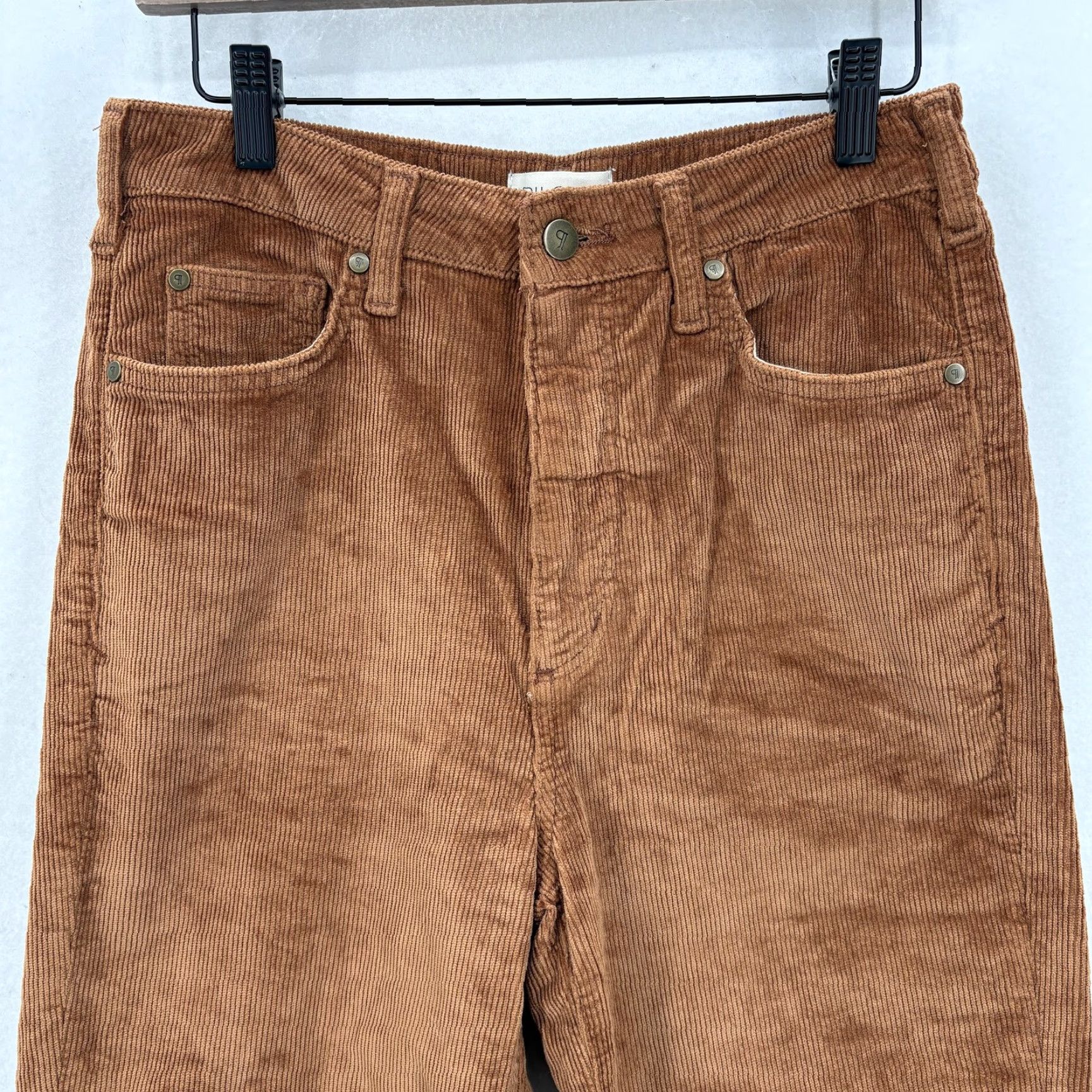 Vintage VINTAGE Pilcro Pants Womens 27 Brown Corduroy High Rise Straight Leg Stretch Crop Boho Size 27" / US 4 / IT 40 - 2 Thumbnail