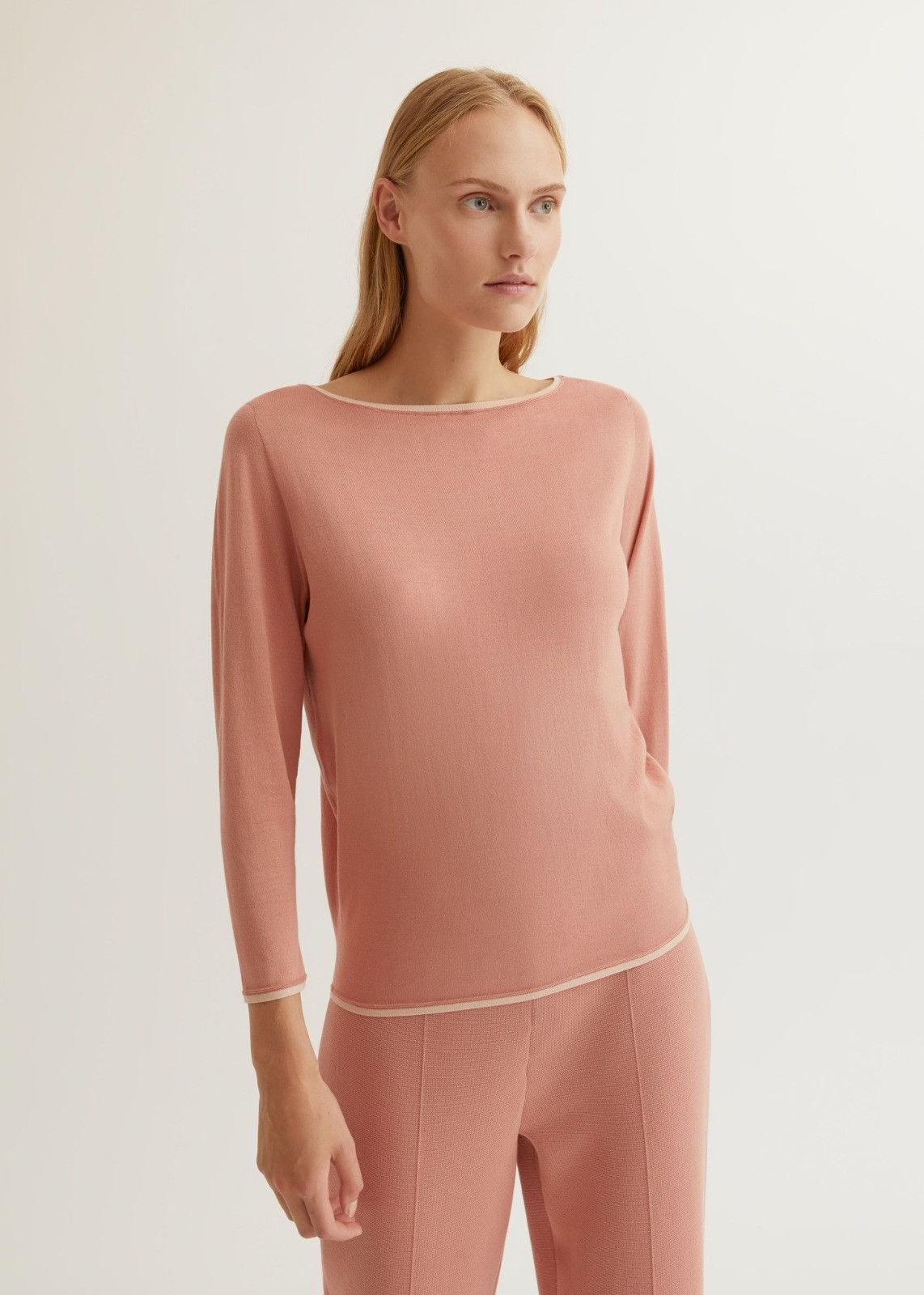 Loro Piana o1srvl11e1224 Neo Ventotene Sweater in Pink Size L / US 10 / IT 46 - 2 Thumbnail