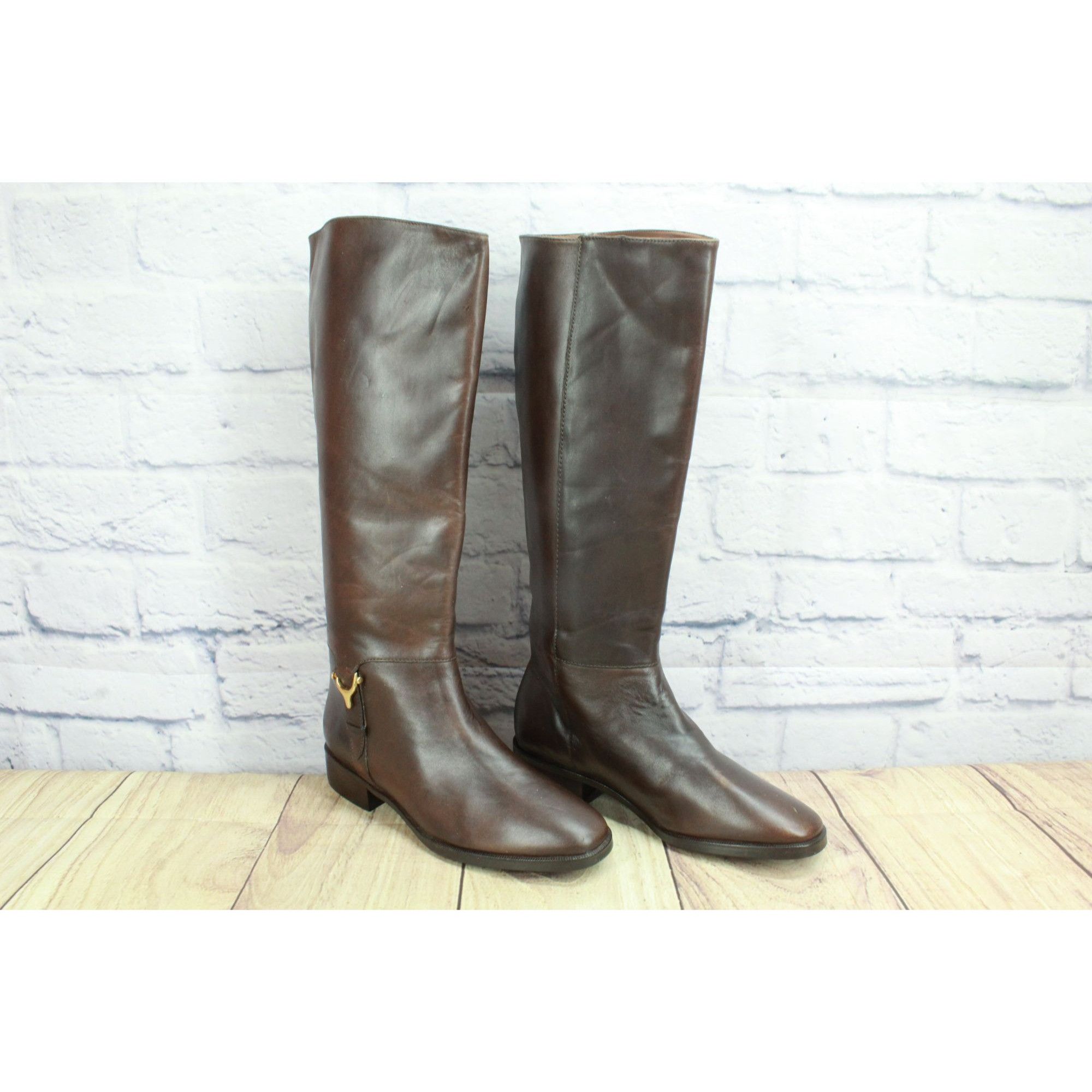 Etienne Aigner Etienne Aigner Women’s Dark Brown Leather Derby Boots Size US 6 / IT 36 - 2 Thumbnail