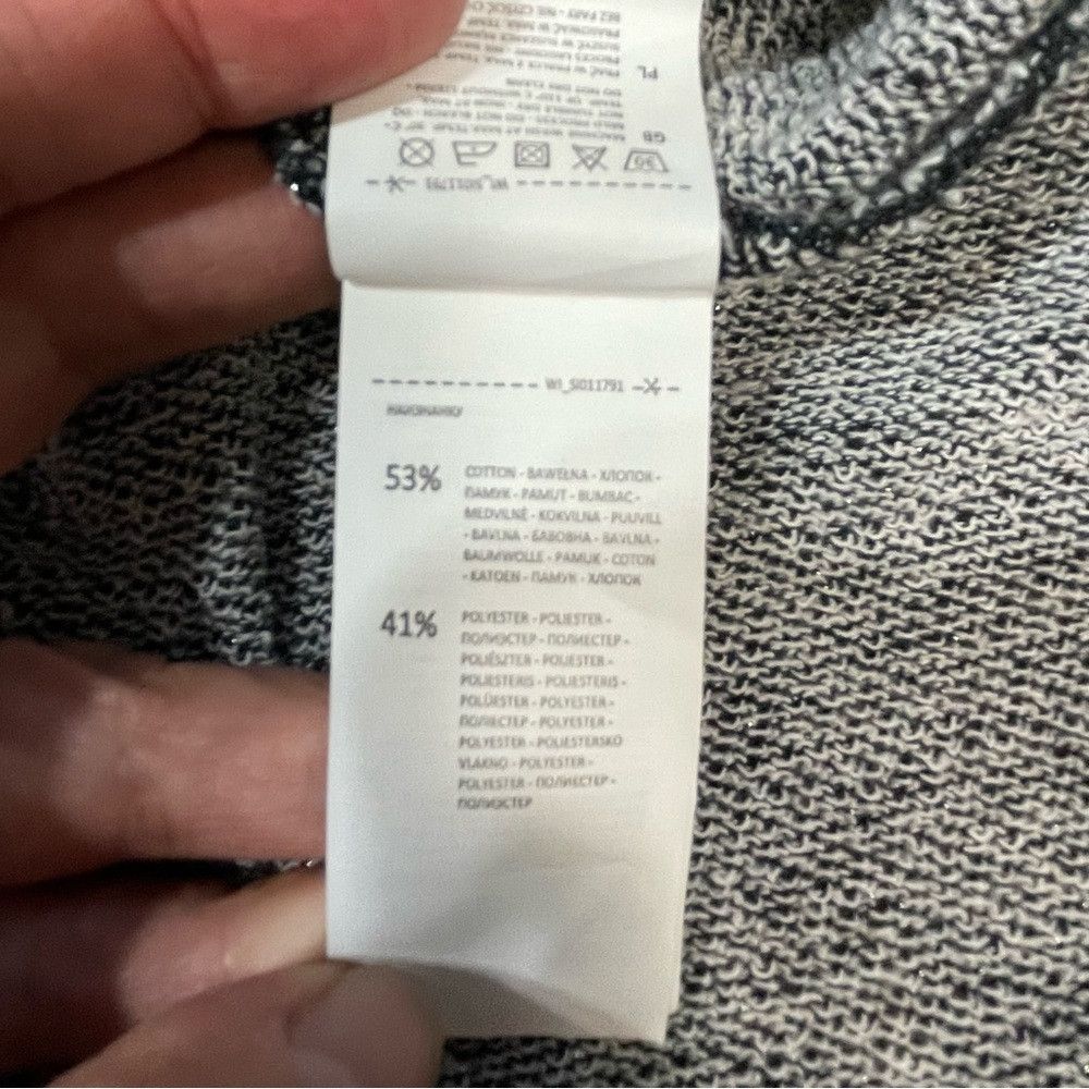 Other Sinsay Jersey A-Line Drawstring Dark Grey With Sparkles Ski Size 30" / US 8 / IT 44 - 8 Thumbnail