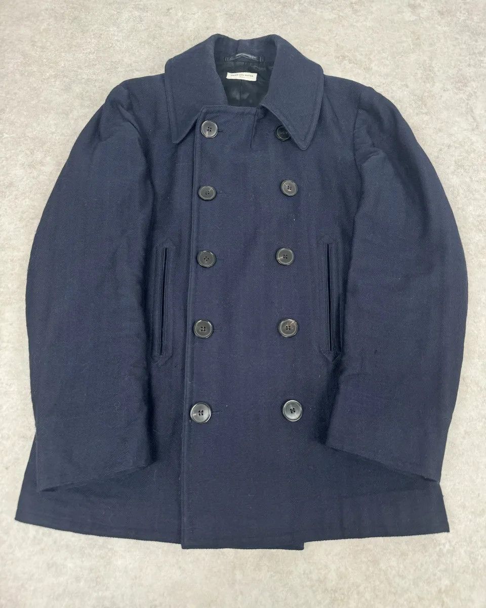 Dries Van Noten Dries Van Noten Navy Wool Caban Officer Jacket Size US M / EU 48-50 / 2 - 1 Thumbnail