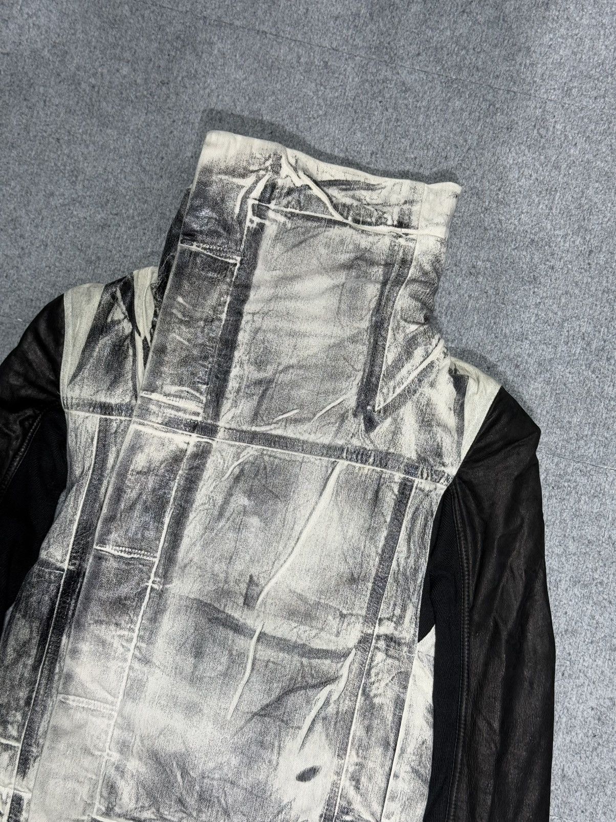 Rick Owens Rick owens - 2000s leather denim jacket Size US XS / EU 42 / 0 - 5 Thumbnail