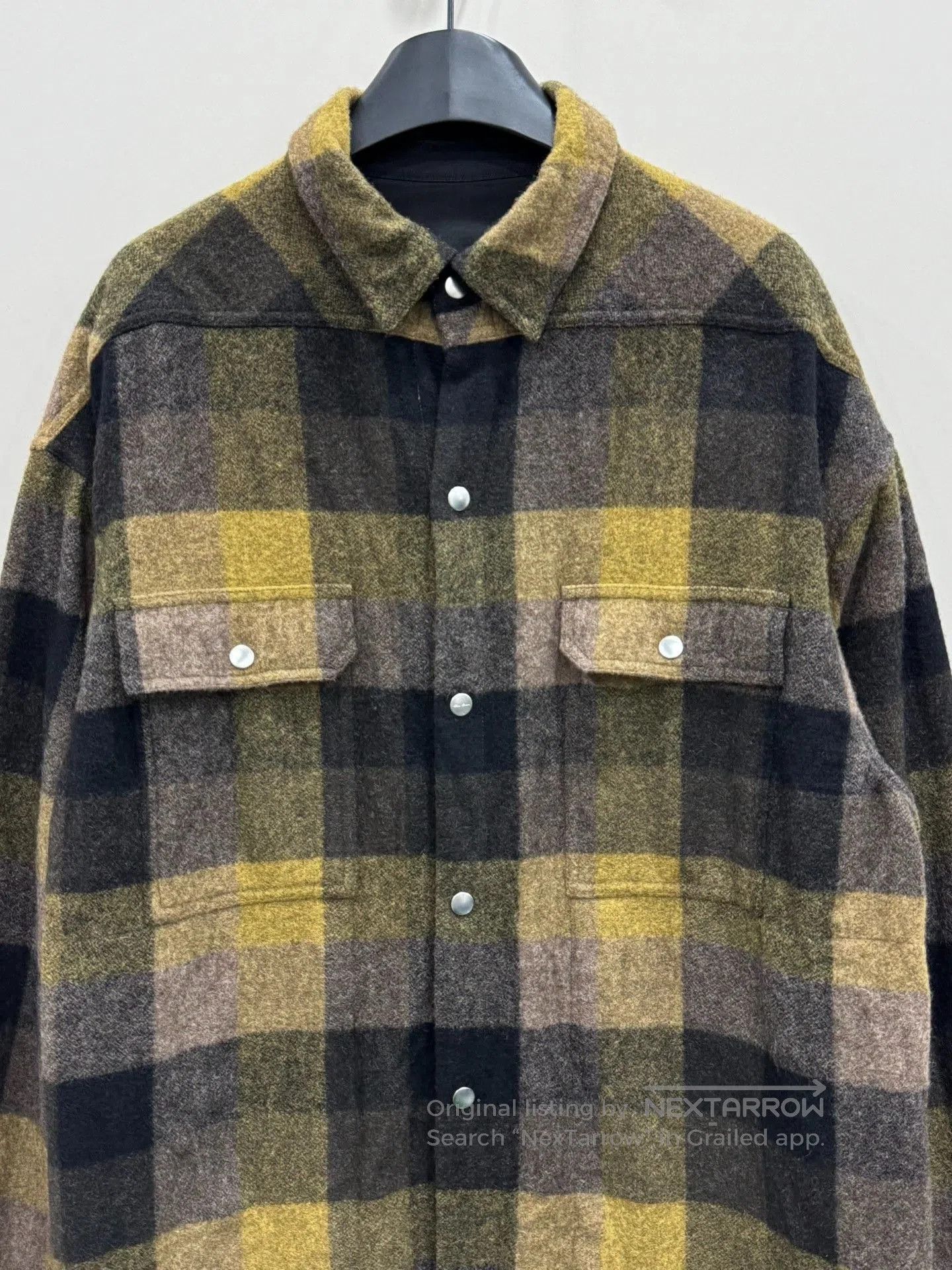 Rick Owens Rick Owens Cashmere Plaid Shirt. Size US M / EU 48-50 / 2 - 3 Thumbnail