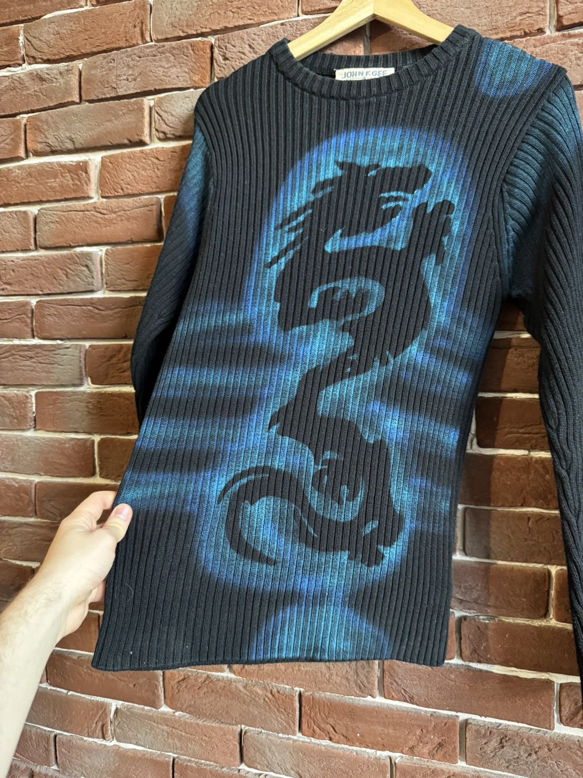 Other Vintage Avant Garde Dragon Y2K Japanese Vibe Knit Hype Drip Size US S / EU 44-46 / 1 - 2 Thumbnail