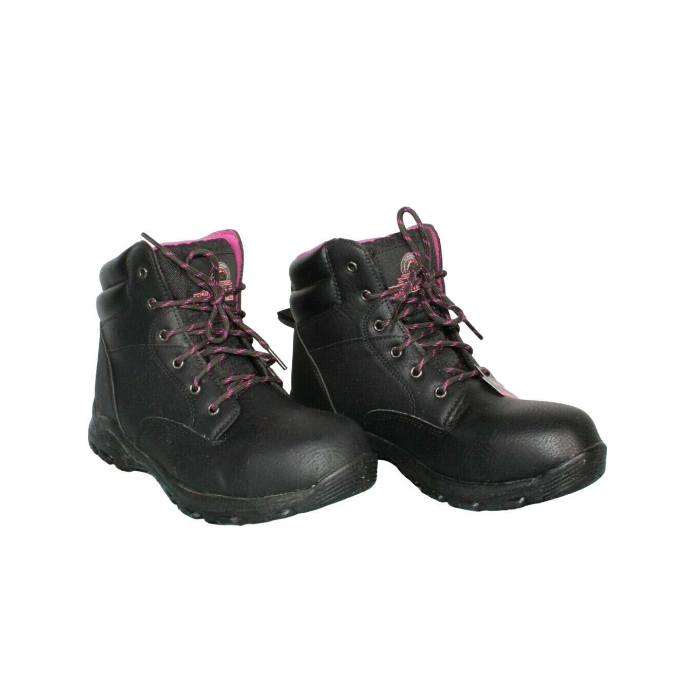 Leather × Other Brahma Womens Steel Toe WP Oil Slip Resistant Work Boots Size US 10 / IT 40 - 4 Thumbnail