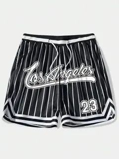 Jean Hirose x Kita Stripe basketball Graphic shorts DRIP Size US 34 / EU 50 - 3 Thumbnail