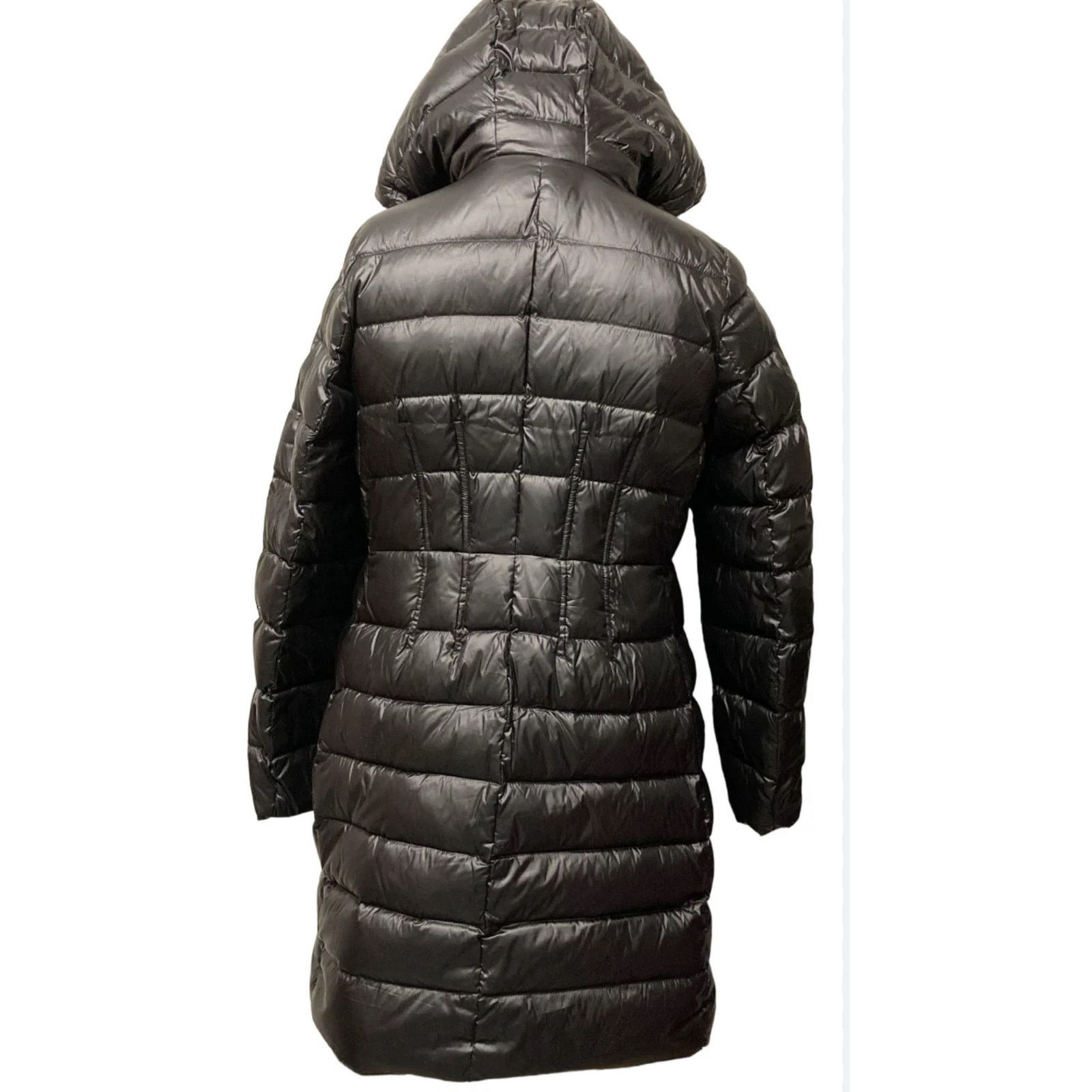 DKNY DKNY Women's Quilted Hooded Down Coat Puffer Size L / US 10 / IT 46 - 3 Thumbnail
