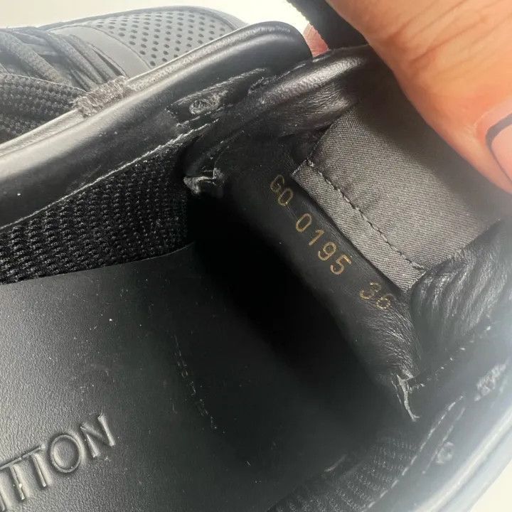 Louis Vuitton Louis Vuitton Perforated Black Run Away Sneakers -2508 Size US 5.5 / EU 38 - 4 Thumbnail