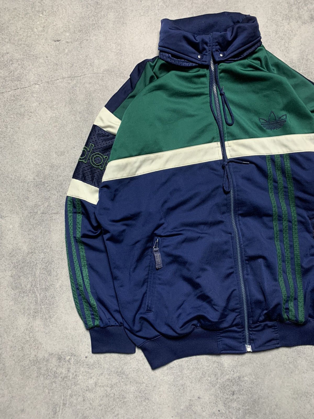 Vintage Vintage Adidas Tracksuit Zip sweatshirt jacket Size US XL / EU 56 / 4 - 3 Thumbnail