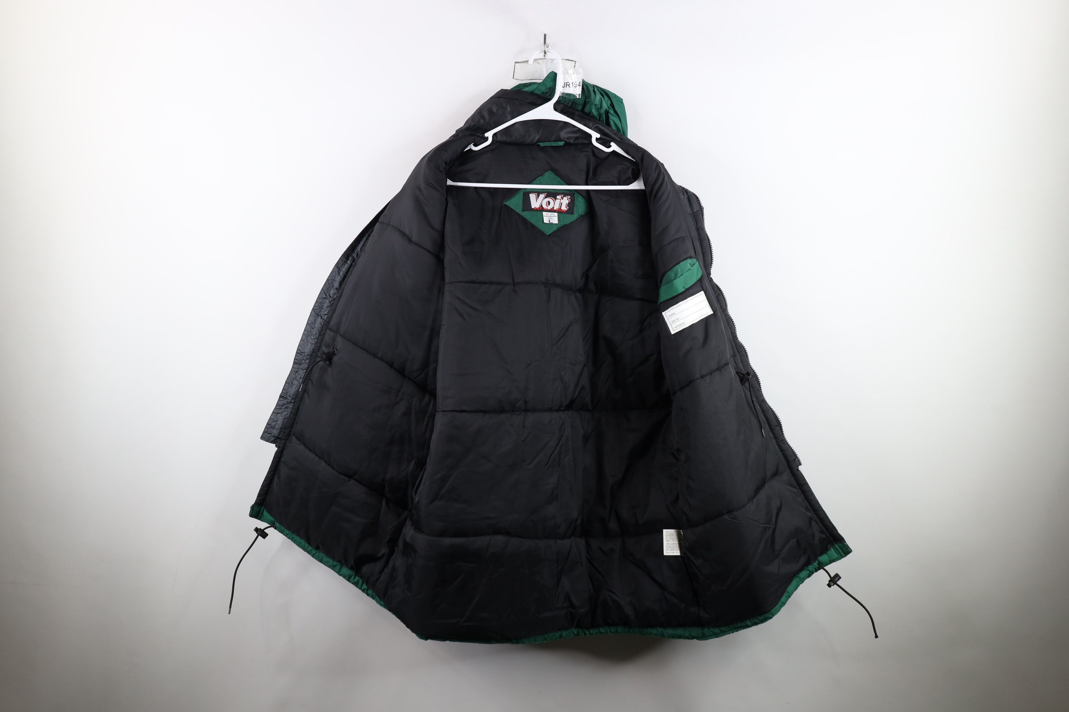 Vintage Vintage 90s Streetwear Hooded Puffer Parka Jacket Green Size US L / EU 52-54 / 3 - 9 Thumbnail