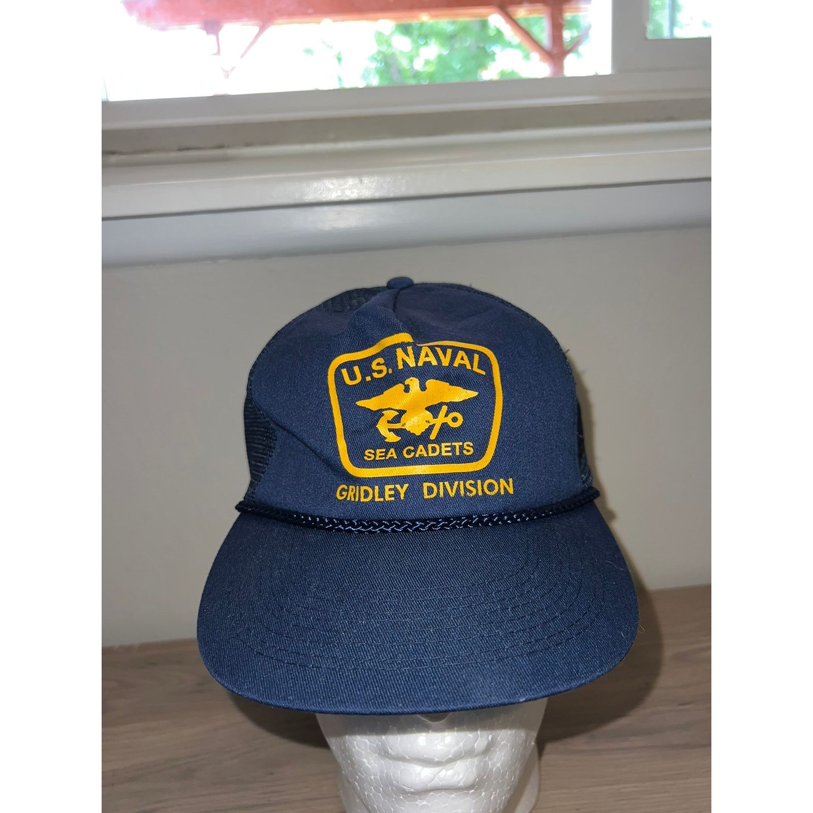 Vintage 90s US Naval Sea Cadets Gridley Division U.S. Hat Snapback Size ONE SIZE - 1 Thumbnail
