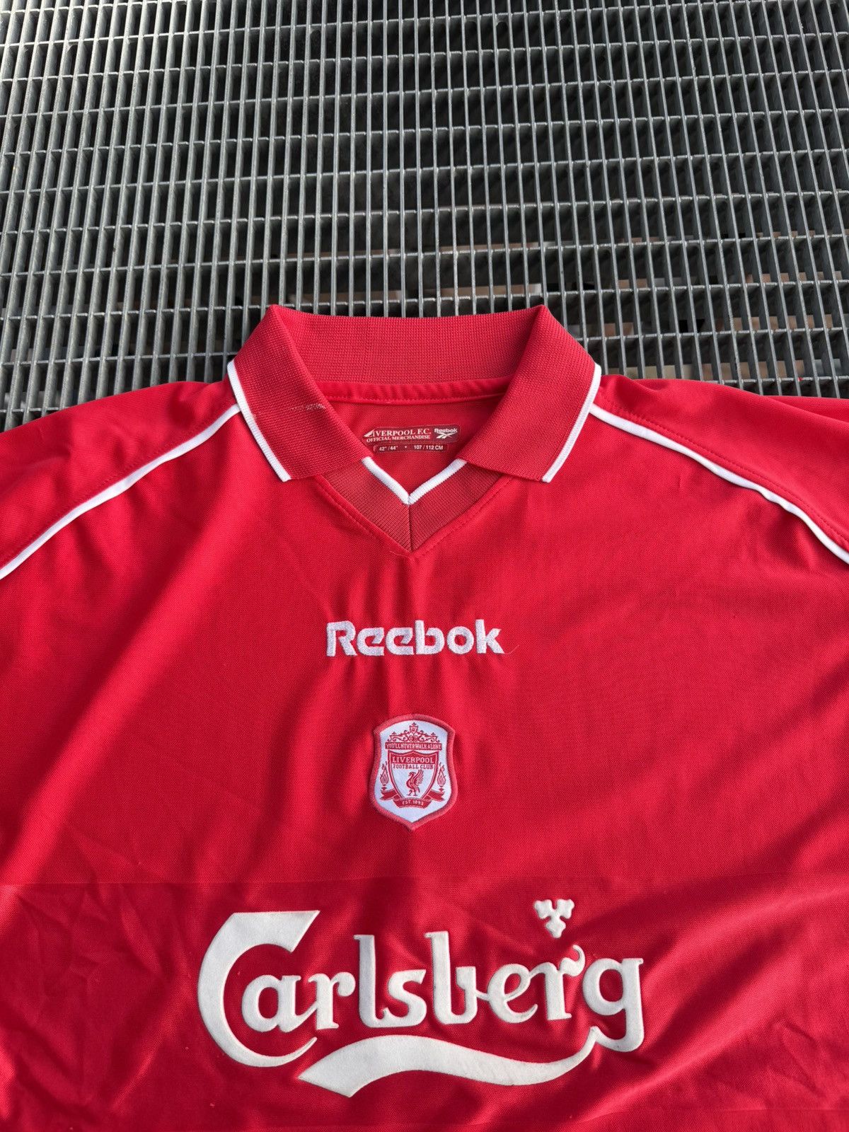 Reebok Vintage 2001/2002 Reebok Liverpool Home Jersey Size US XL / EU 56 / 4 - 6 Thumbnail