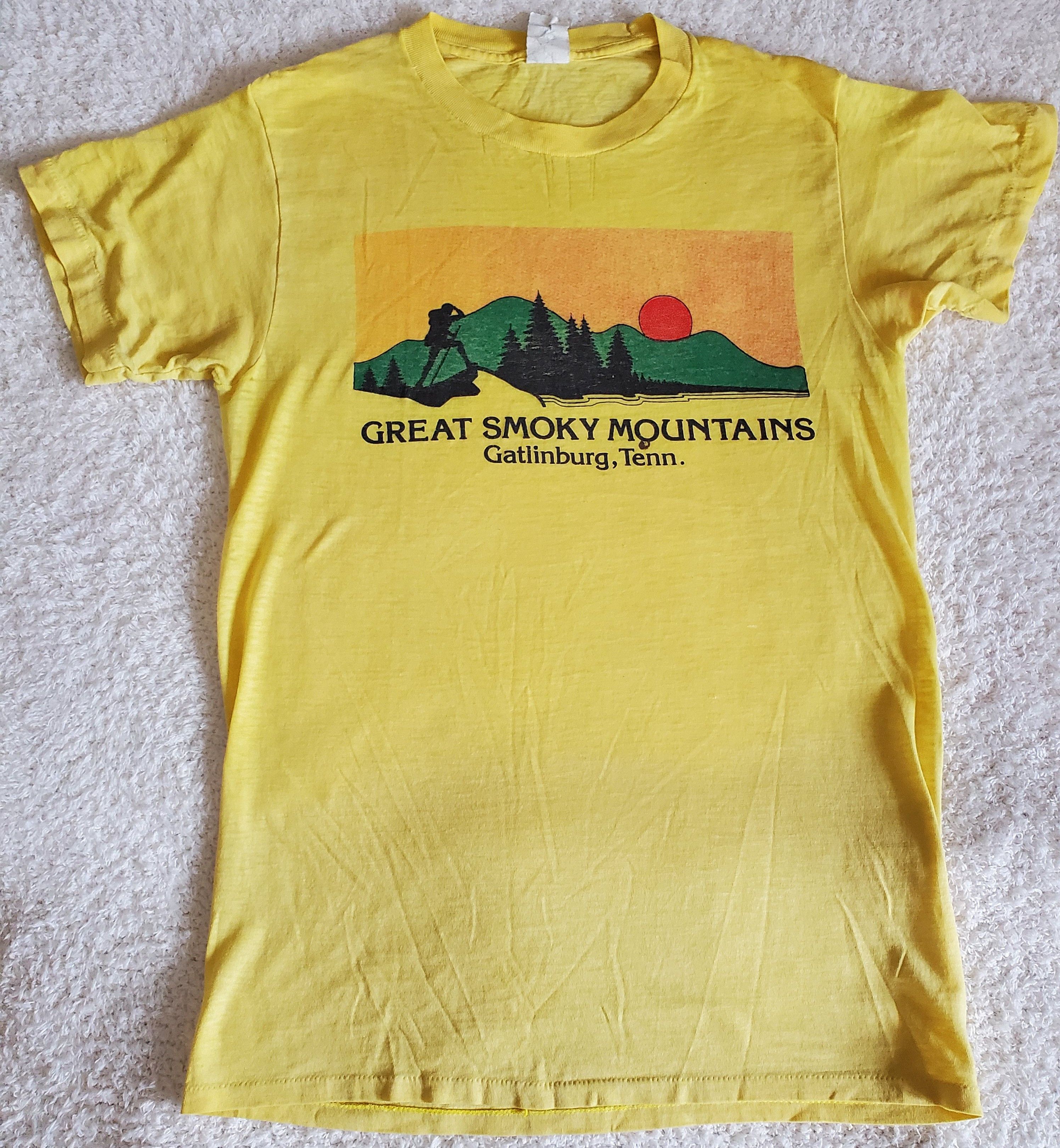 Vintage Ultrathin vintage great smokey mountains travel shirt 80s Size US M / EU 48-50 / 2 - 1 Thumbnail
