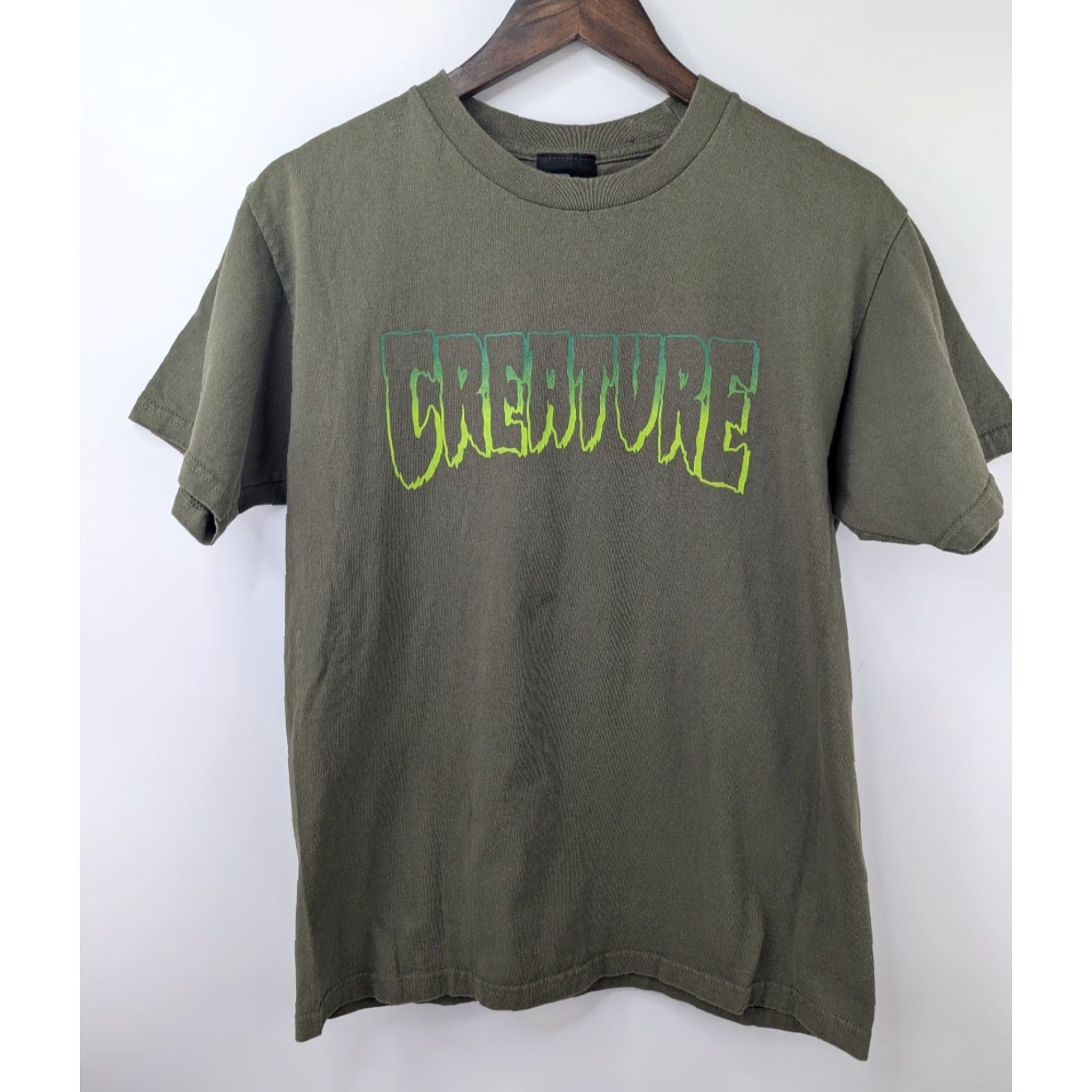 Vintage NHS Creature Skateboards Shirt Green Size M Vintage Y2K Logo Graphic Crew Neck Men Size US M / EU 48-50 / 2 - 3 Thumbnail