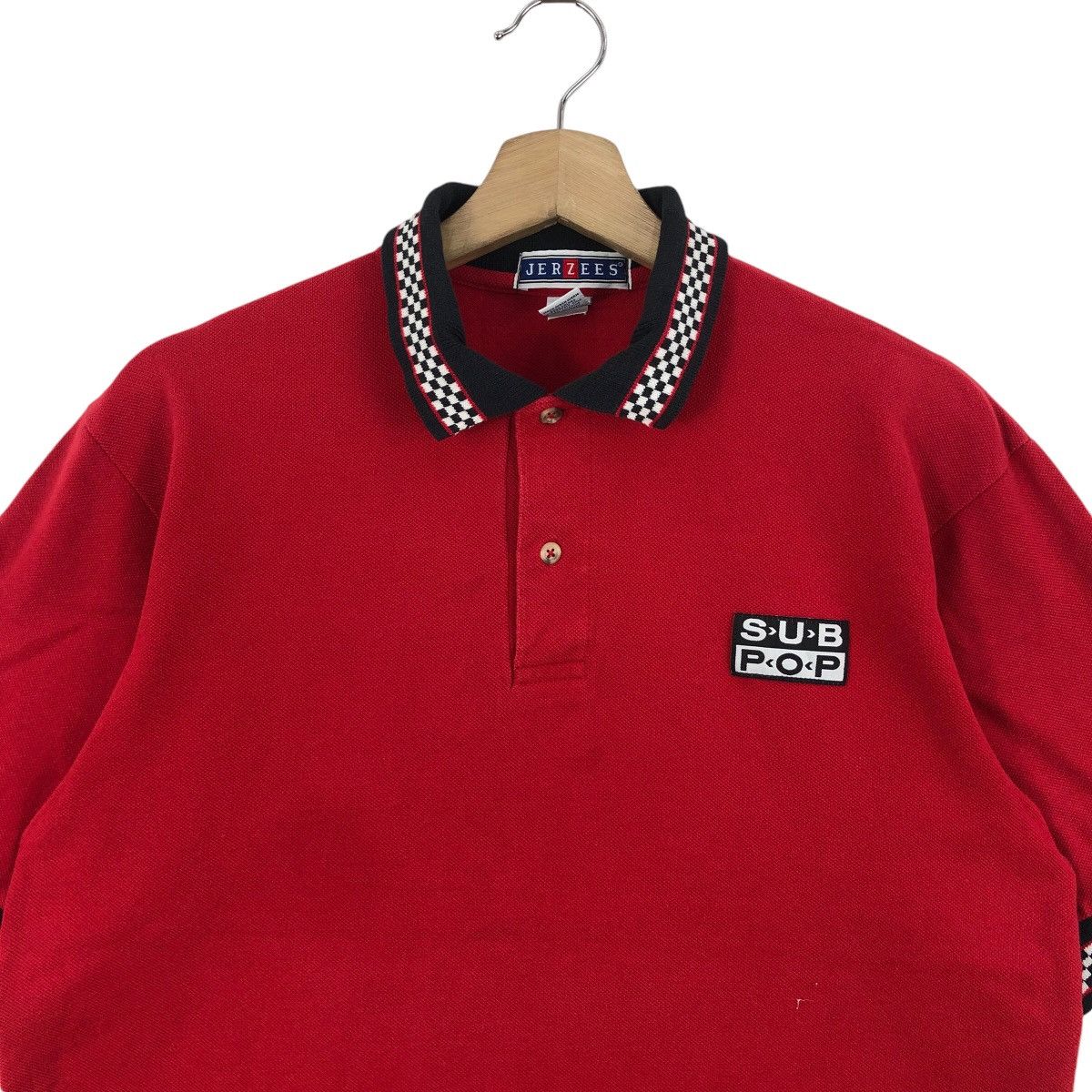 Band Tees × Vintage Rare! Vintage 90s SUB POP Record Polos Jerzees Tag Size US M / EU 48-50 / 2 - 2 Thumbnail