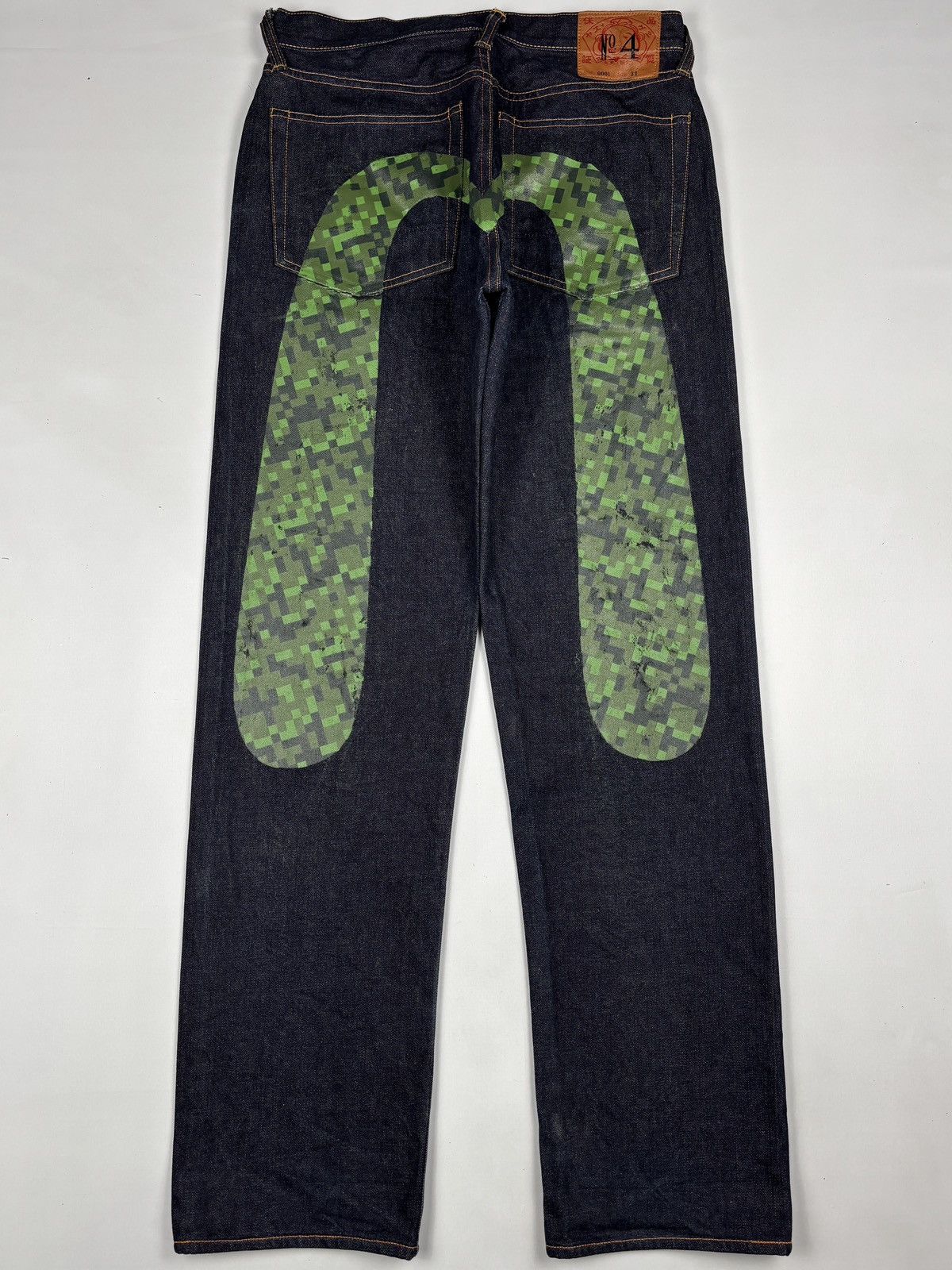 Evisu Lot.0001 Camouflage Print Daicock Selvedged Jeans Size US 32 / EU 48 - 1 Thumbnail