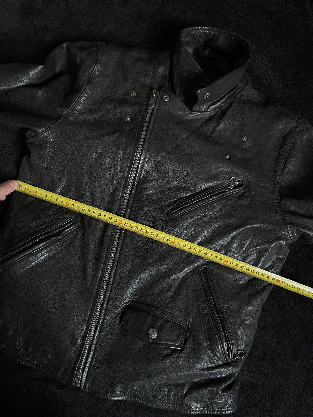 Levi's Vintage 00s Levi‘s Leather Jacket Avant-garde Size S Size S / US 4 / IT 40 - 11 Thumbnail