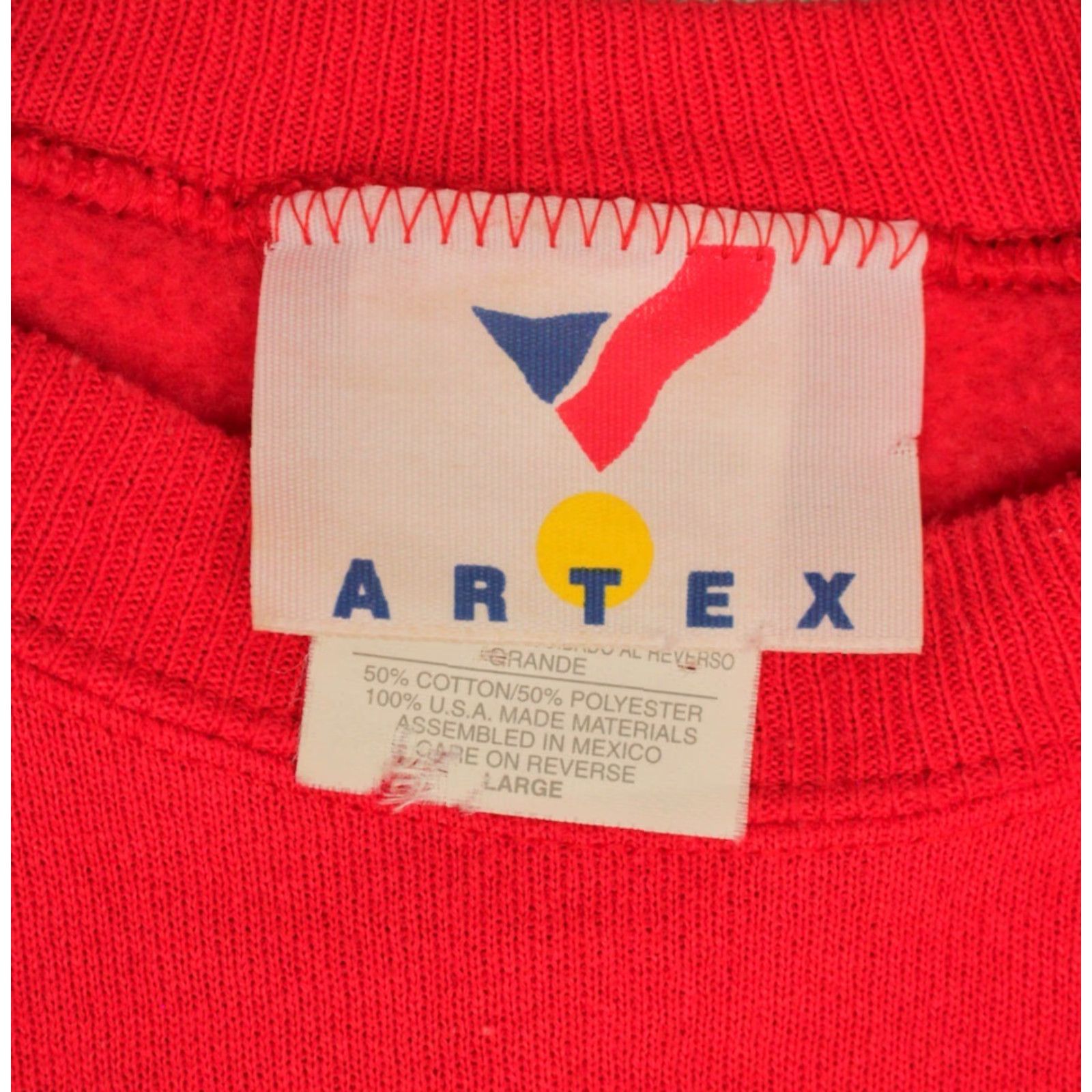 Vintage Chiefs Sweatshirt Mens 90s NFL Football KC Red Artex Size L Vintage Size US L / EU 52-54 / 3 - 3 Thumbnail