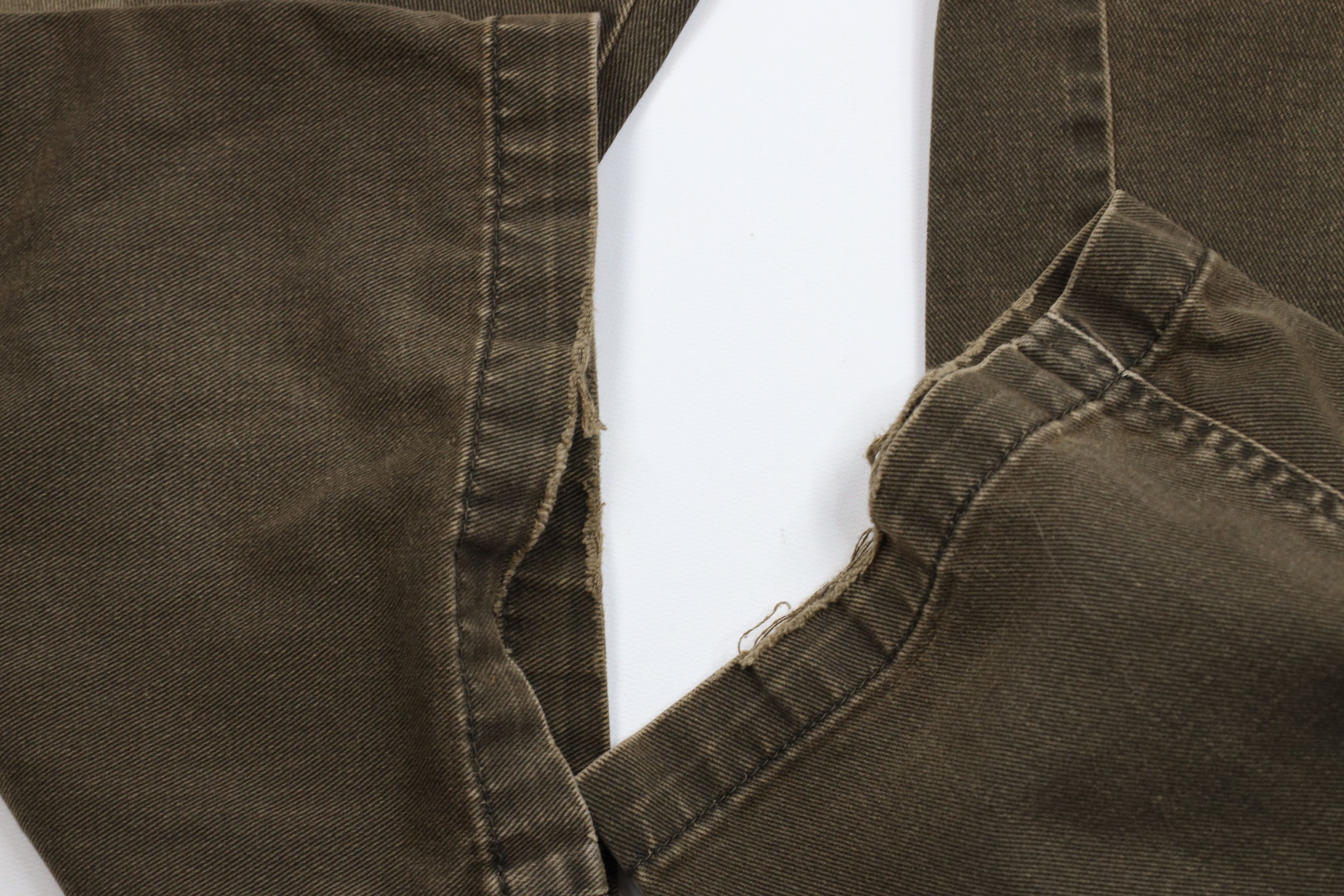 Vintage × Woolrich Woolen Mills Vintage 90s Woolrich Wide Leg Denim Cargo Jeans Pants Brown Size US 34 / EU 50 - 6 Thumbnail