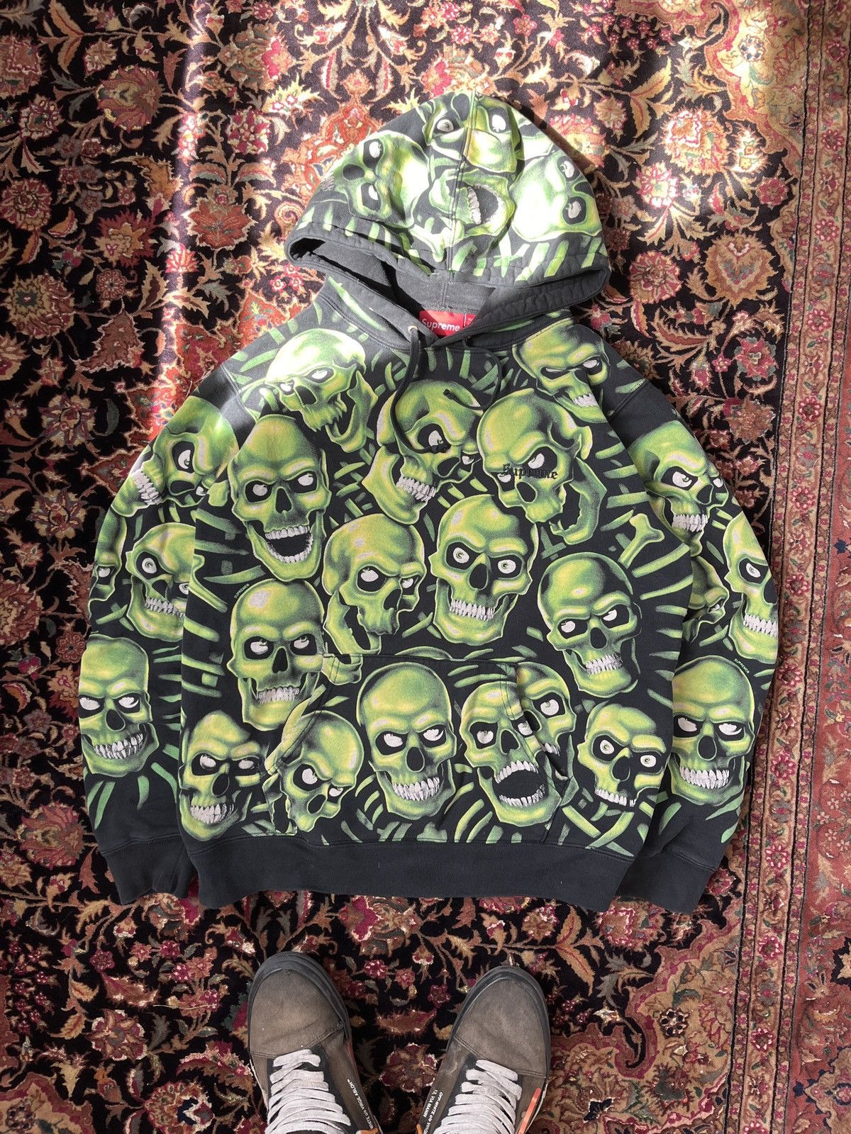 Supreme supreme ss18 skull pile hoodie | Grailed