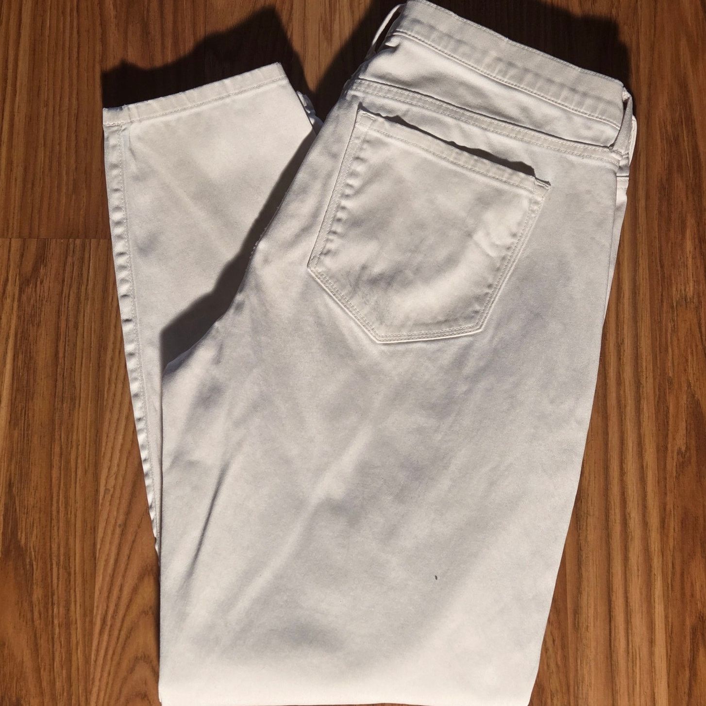 Banana Republic Chic White Banana Republic Women's Pants - Size 29 Size 29" - 2 Thumbnail